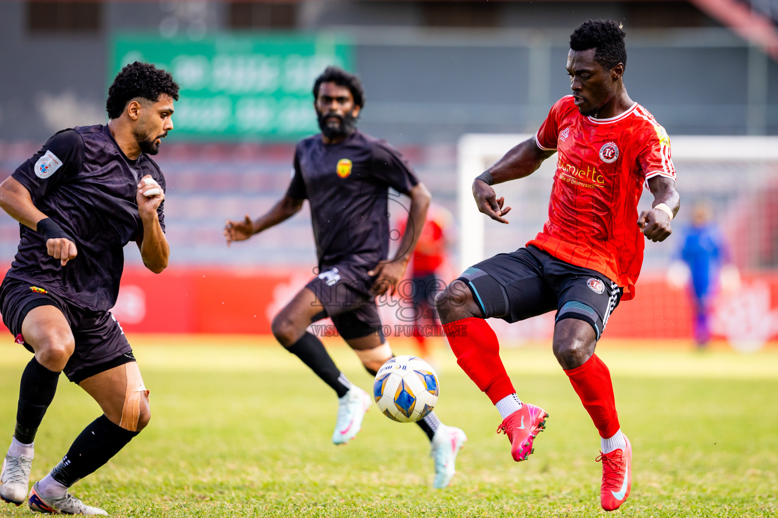 United Victory vs TC Sports Club in Dhivehi Premier League 2025/26 held in National Football Stadium, Male', Maldives on Tuesday, 30th September 2025. Photos: Nausham Waheed / Images.mv