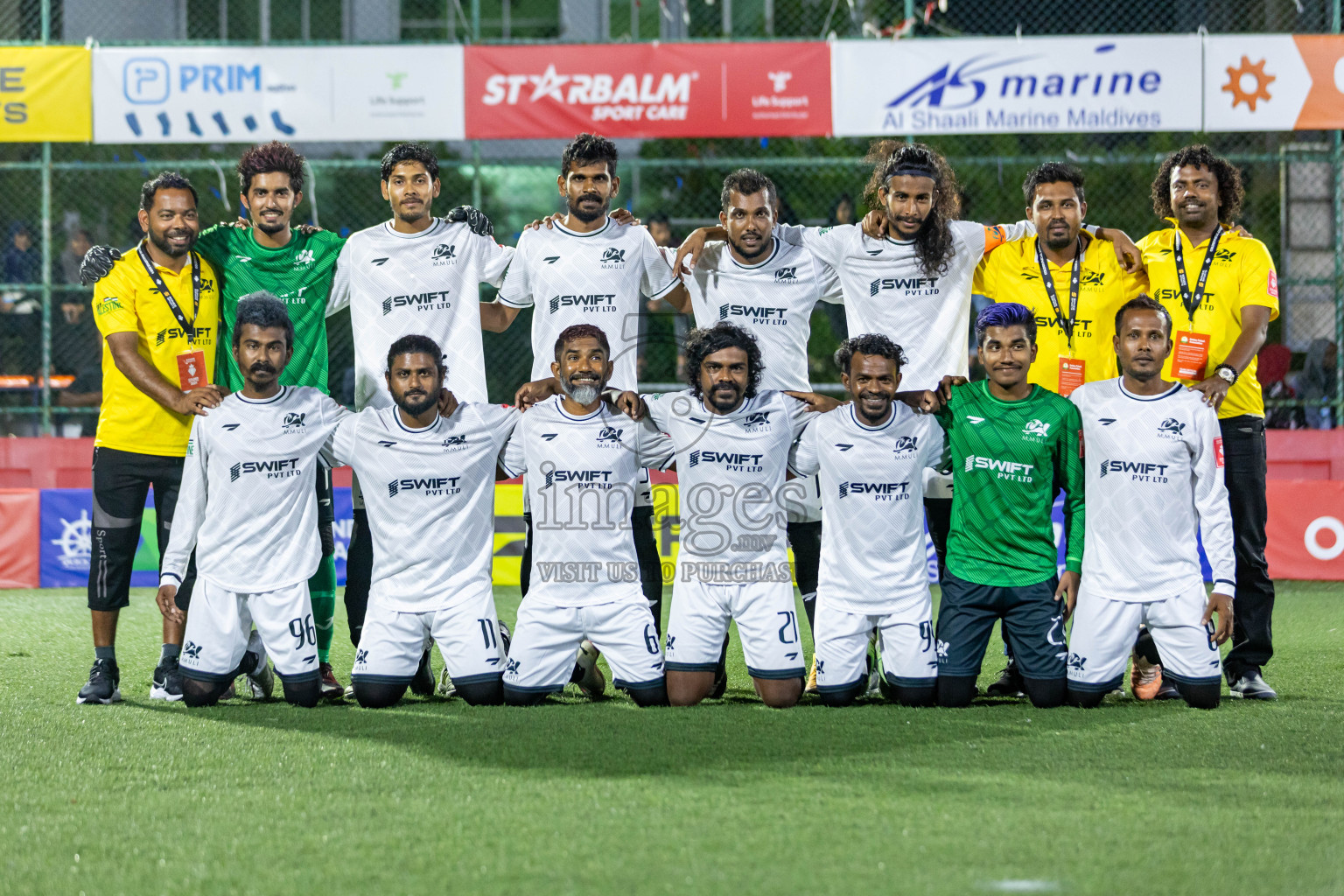 M Muli vs M Naalaafushi in Day 22 of Golden Futsal Challenge 2024 was held on Monday , 5th February 2024 in Hulhumale', Maldives Photos: Nausham Waheed / images.mv