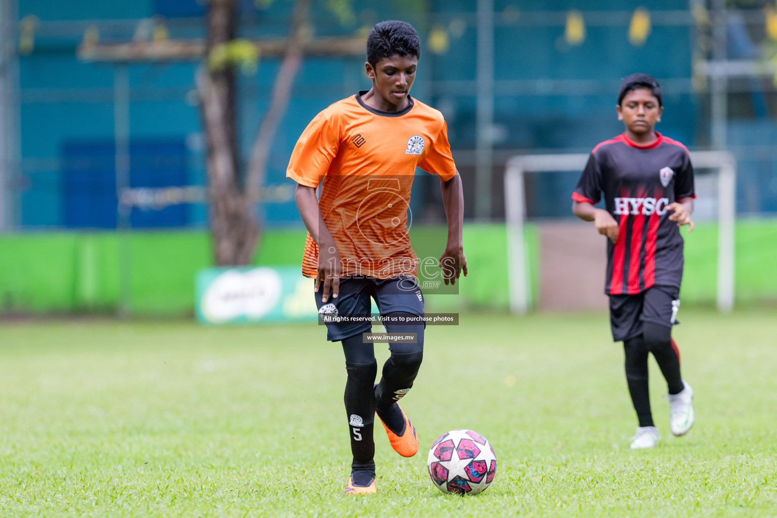 Day 1 of MILO Academy Championship 2023 (u14) was held in Henveyru Stadium Male', Maldives on 3rd November 2023. Photos: Nausham Waheed / images.mv