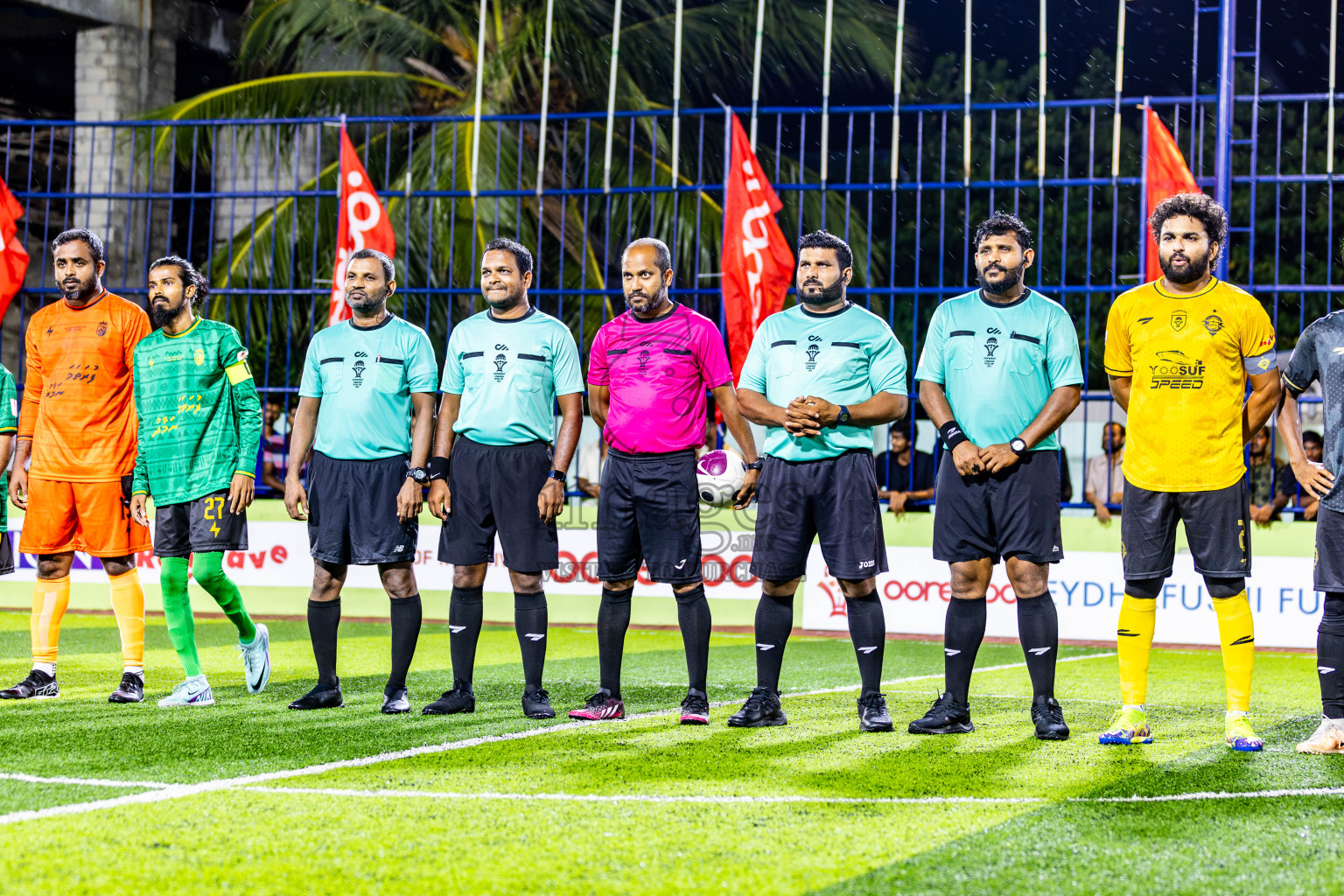 Muring FC vs Afro SC in Semi Final of Eydhafushi Futsal Cup 2024 was held on Monday , 15th April 2024, in B Eydhafushi, Maldives Photos: Nausham Waheed / images.mv
