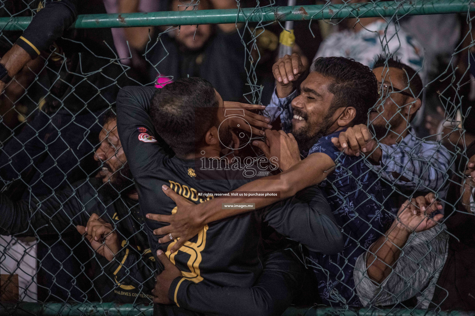 Prison Club vs MACL in the Quarter Finals of Club Maldives 2021 held at Hulhumale;, on 12th December 2021 Photos: Nausham / images.mv