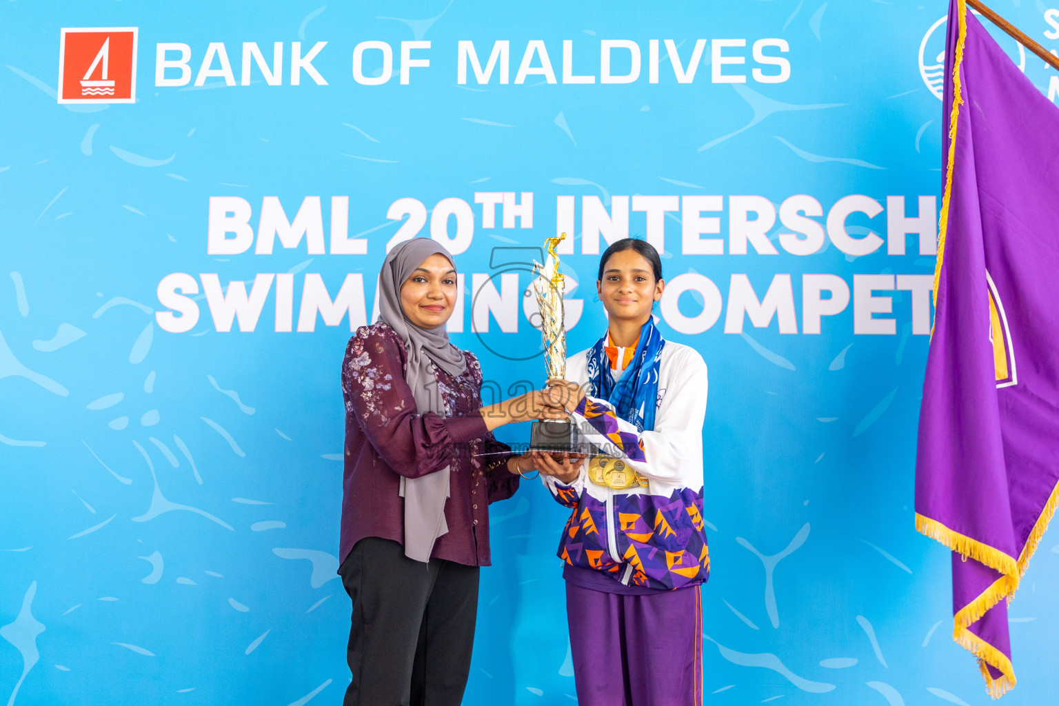 Closing ceremony of BML 20th Inter-School Swimming Competition was held in Hulhumale' Swimming Complex on Saturday, 19th October 2024. 
Photos: Ismail Thoriq