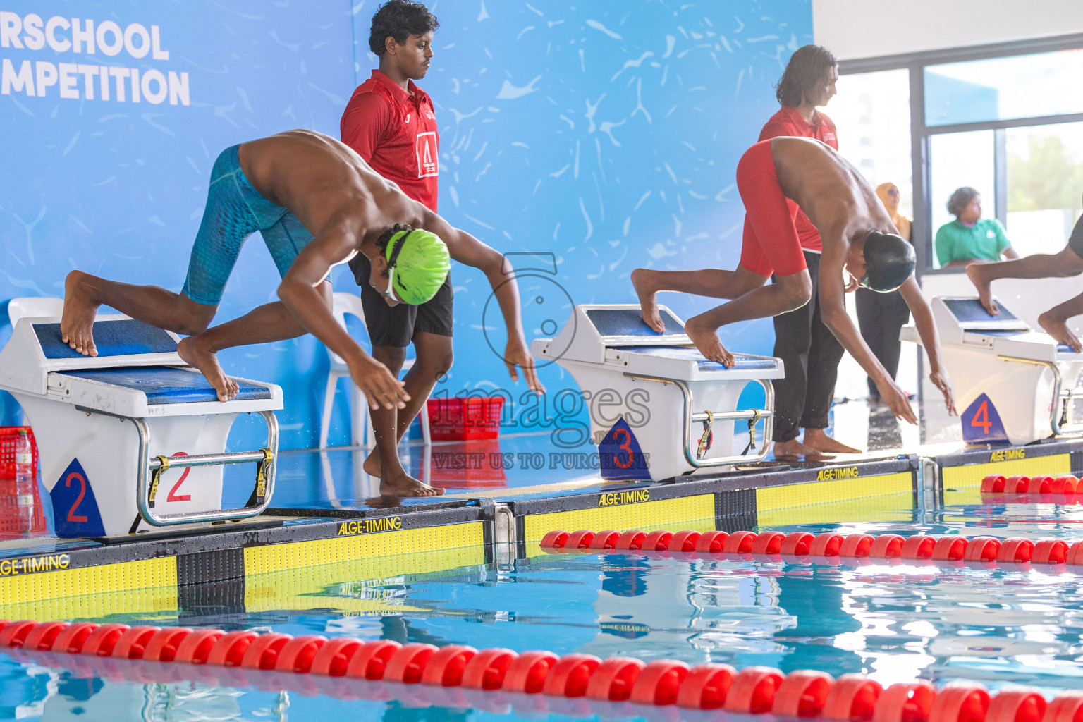 Day 4 of 20th Inter-school Swimming Competition 2024 held in Hulhumale', Maldives on Tuesday, 15th October 2024. Photos: Ismail Thoriq / images.mv