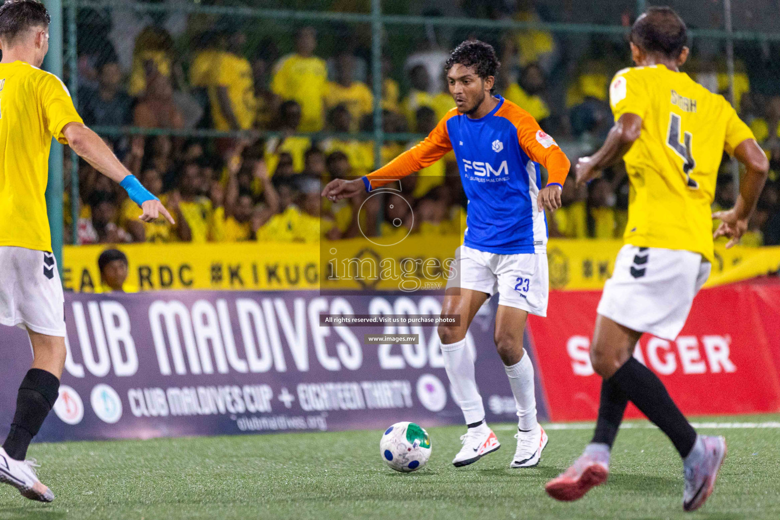 RRC vs Team FSM in Semi Final of Club Maldives Cup 2023 held in Hulhumale, Maldives, on Wednesday, 16th August 2023
Photos: Ismail Thoriq / images.mv