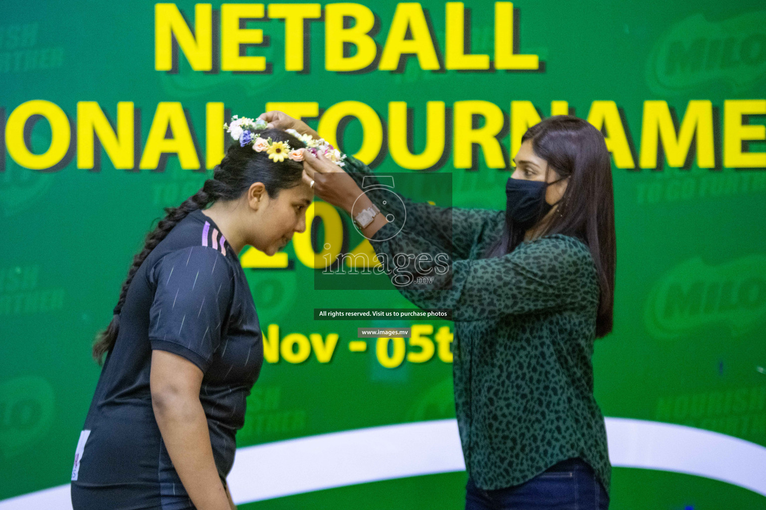 Kulhudhuffushi Youth & R.C vs Club Green Streets in the Finals of Milo National Netball Tournament 2021 (Women's) held on 5th December 2021 in Male', Maldives Photos: Ismail Thoriq / images.mv