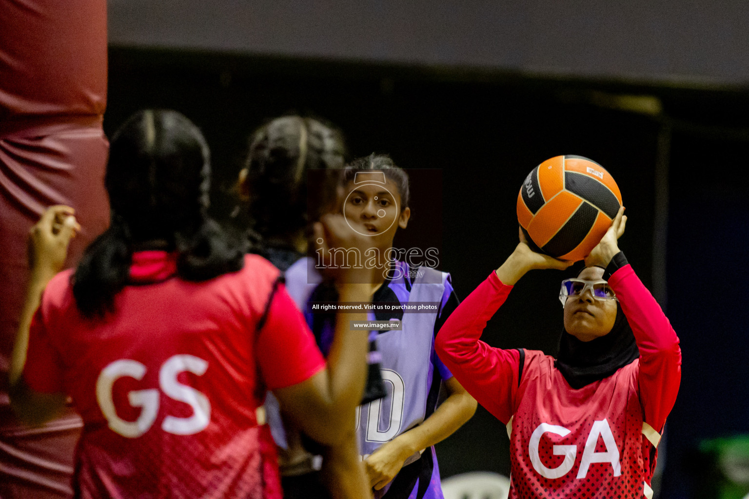 Day 8 of 24th Interschool Netball Tournament 2023 was held in Social Center, Male', Maldives on 3rd November 2023. Photos: Hassan Simah, Nausham Waheed / images.mv