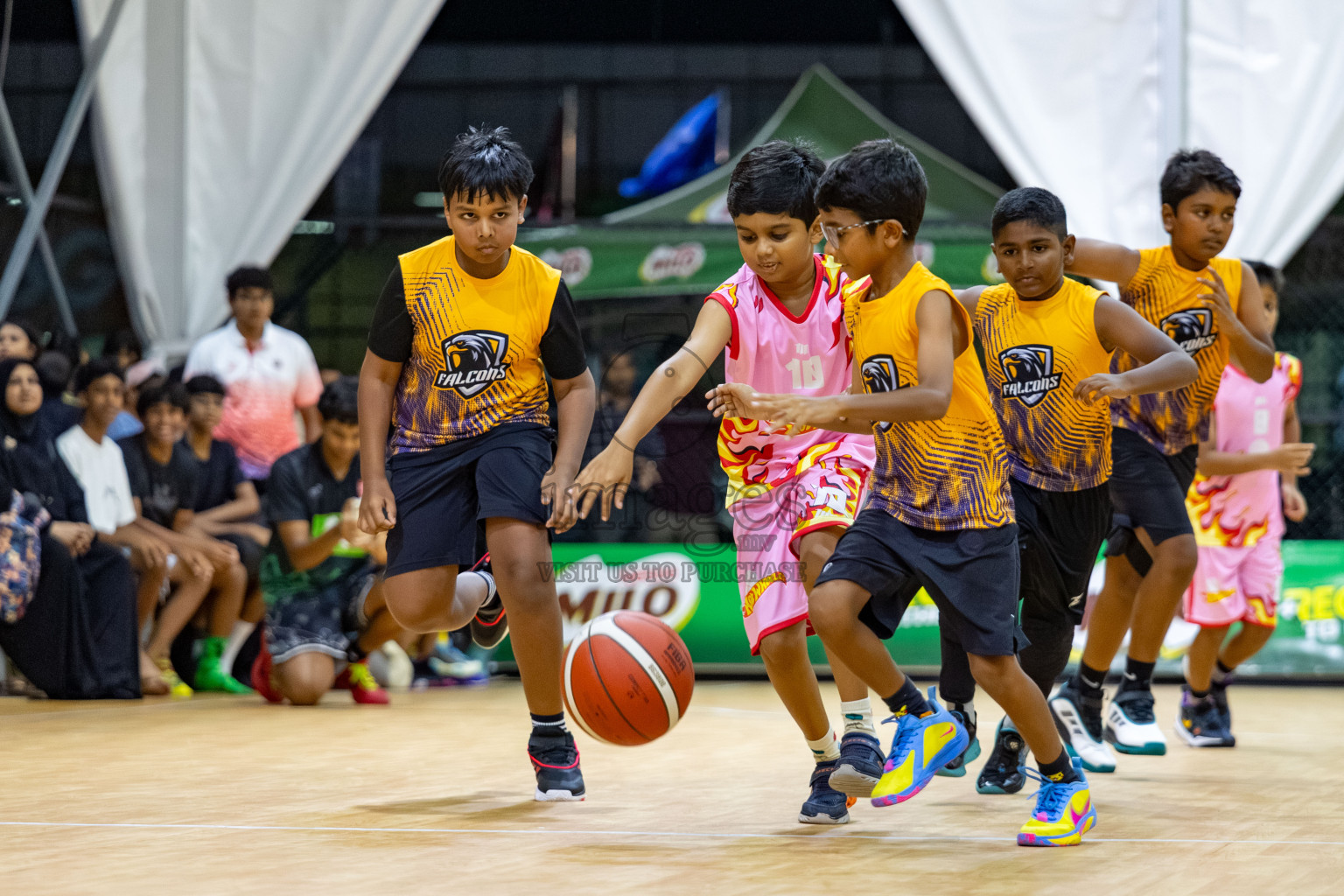 Milo 5 x 5 Junior Challenge 2025 - Basketball tournament held in Basketball Training Center, Male', Maldives on Thursday, 09th October 2025. 
Photo by: Hassan Simah / Images.mv
