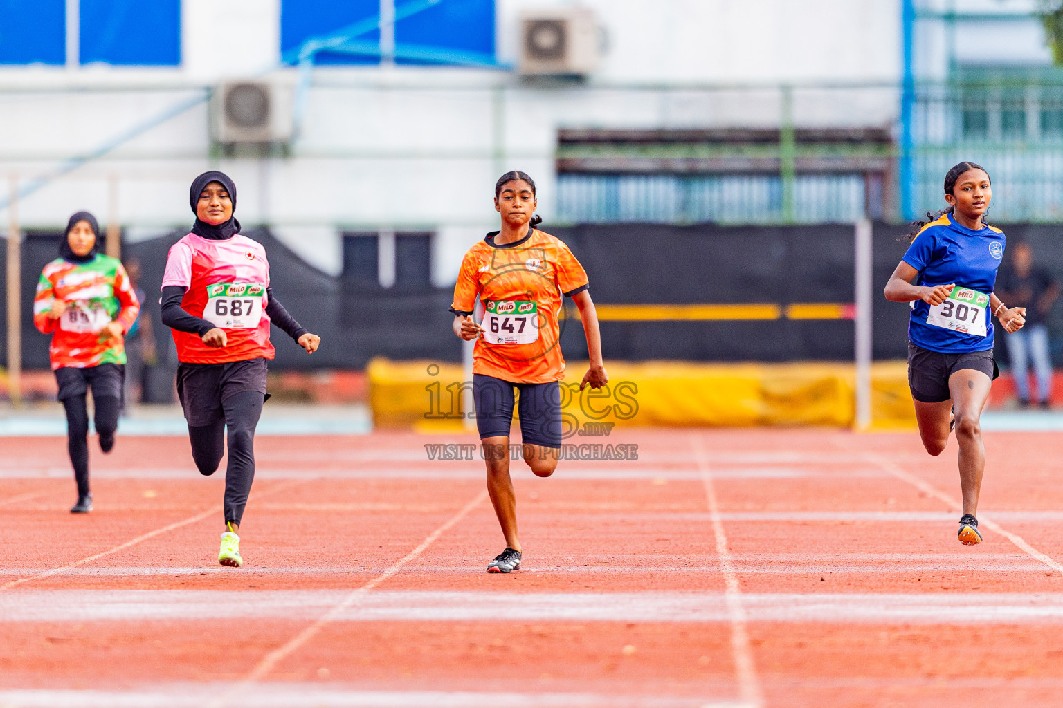 Day 4 of Inter-school Athletics Championship 2025 held in Ekuveni Synthetic Track, Male', Maldives on Thursday, 09th October 2025. Photos by: Areef Adam / Images.mv