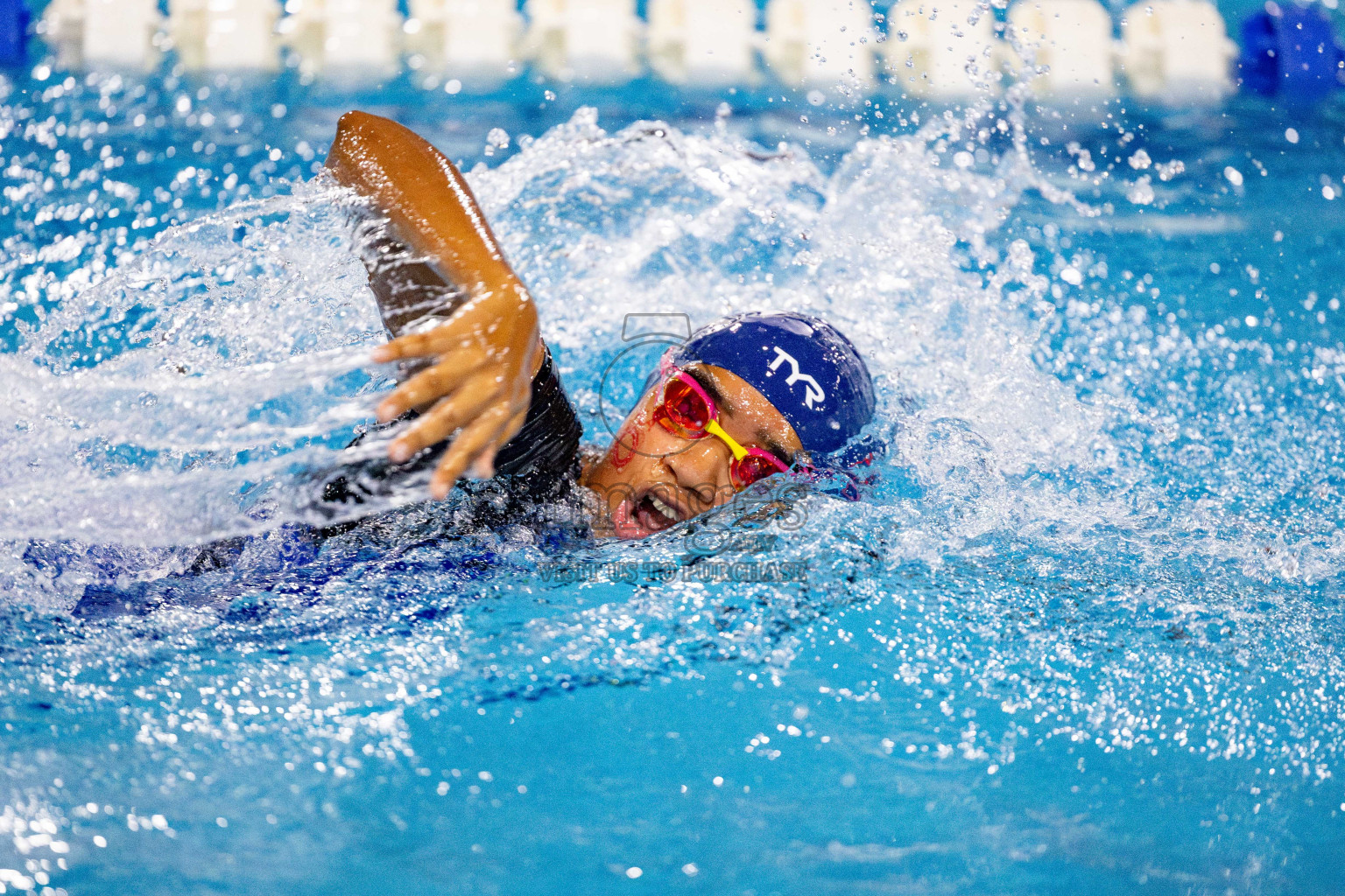 Day 4 of National Swimming Championship 2024 held in Hulhumale', Maldives on Monday, 16th December 2024. Photos: Hassan Simah / images.mv