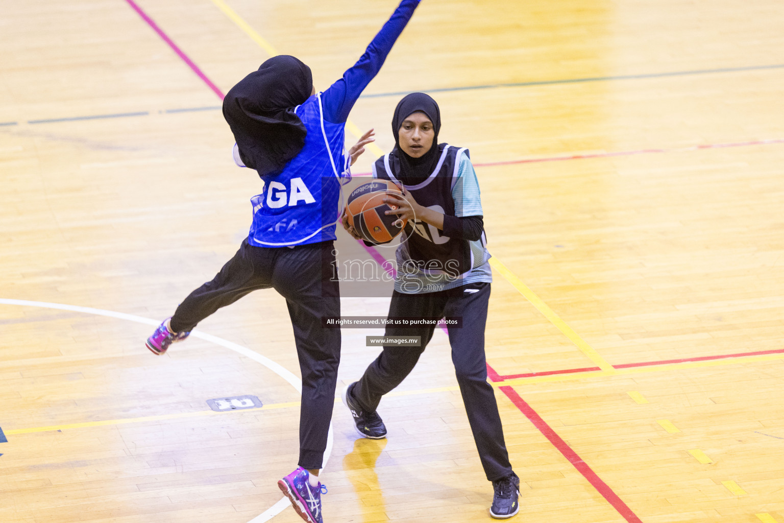 Day 9 of 24th Interschool Netball Tournament 2023 was held in Social Center, Male', Maldives on 4th November 2023. Photos: Nausham Waheed / images.mv