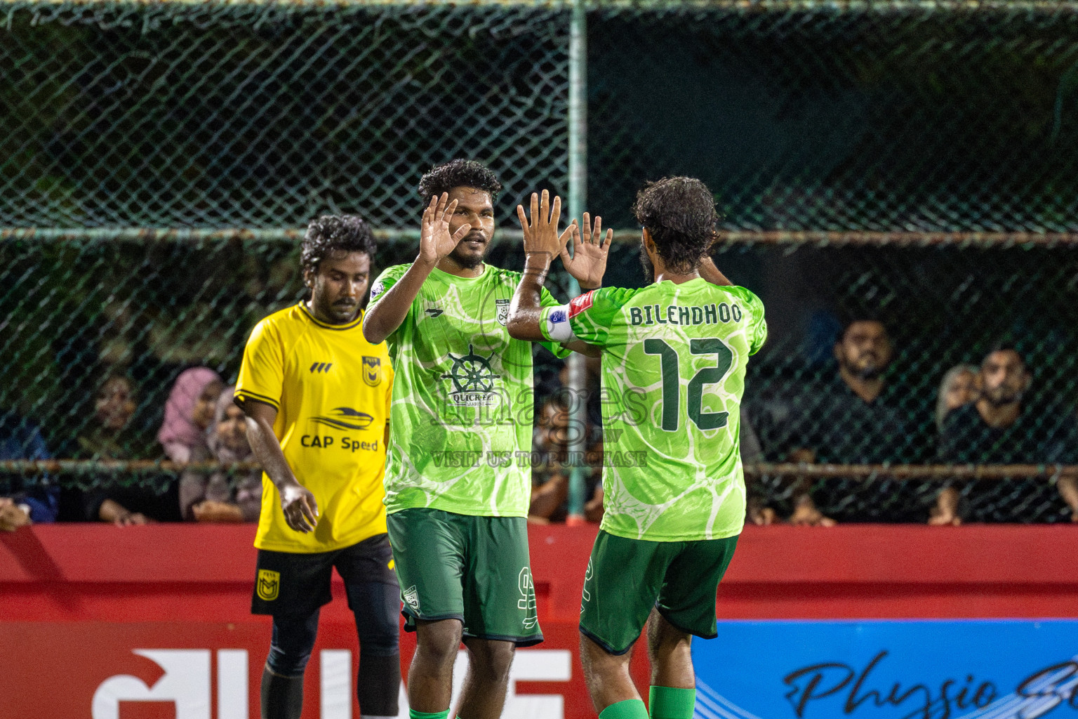 F. Biledhoo VS F. Magoodhoo in Day 7 of Golden Futsal Challenge 2025 was held on Saturday, 11th January 2025, in Hulhumale', Maldives Photos: Hassan Simah / images.mv