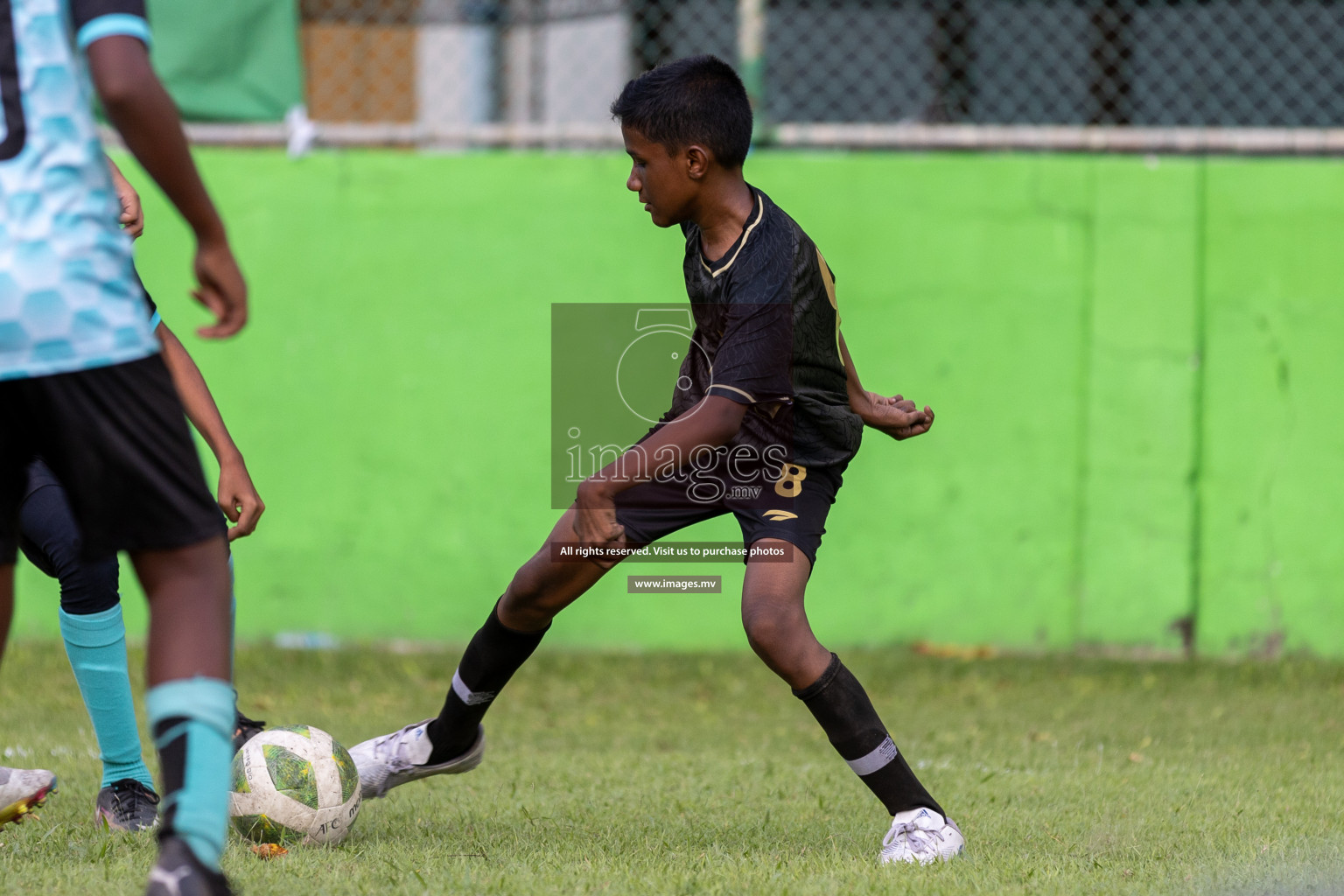 Day 1 of MILO Academy Championship 2023 (U12) was held in Henveiru Football Grounds, Male', Maldives, on Friday, 18th August 2023. Photos: Mohamed Mahfooz Moosa / images.mv