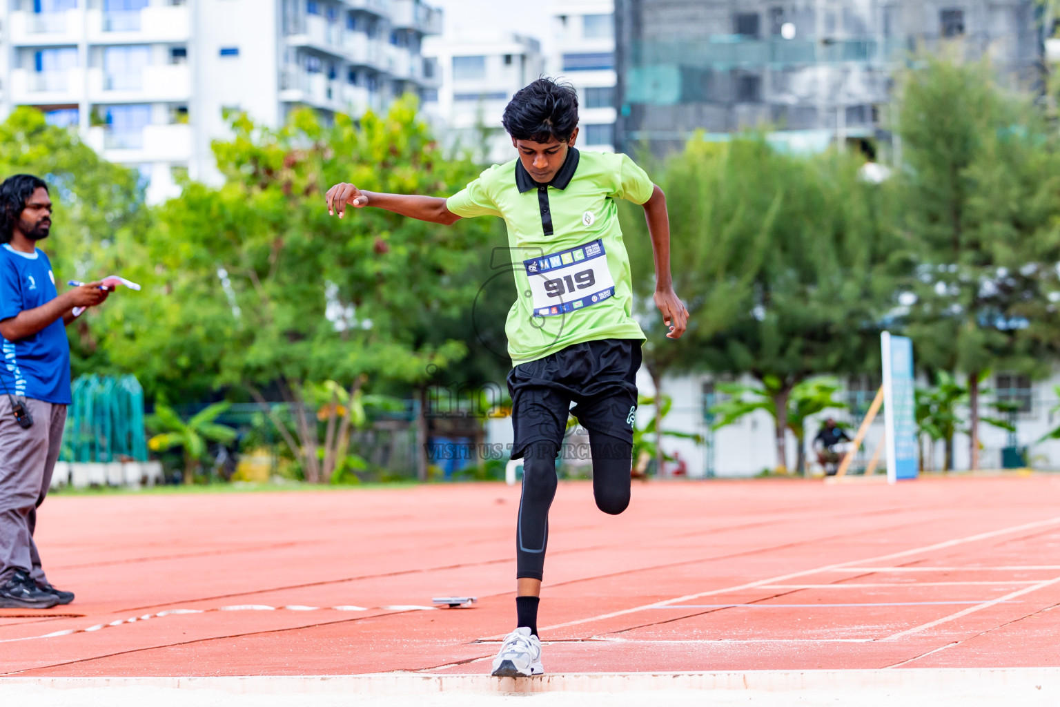 Day 3 of MWSC Interschool Athletics Championships 2024 held in Hulhumale Running Track, Hulhumale, Maldives on Monday, 11th November 2024. Photos by:  Nausham Waheed / Images.mv