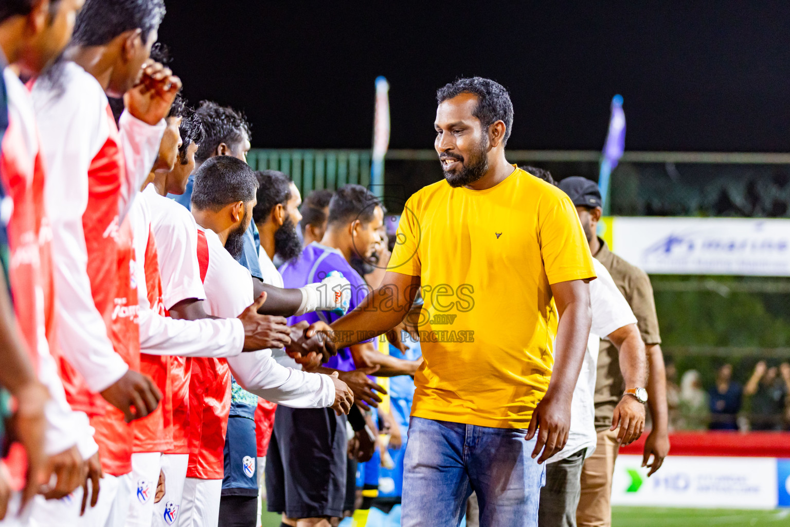 N Maafaru vs N Kendhikulhudhoo in Day 23 of Golden Futsal Challenge 2024 was held on Tuesday , 6th February 2024 in Hulhumale', Maldives Photos: Nausham Waheed / images.mv