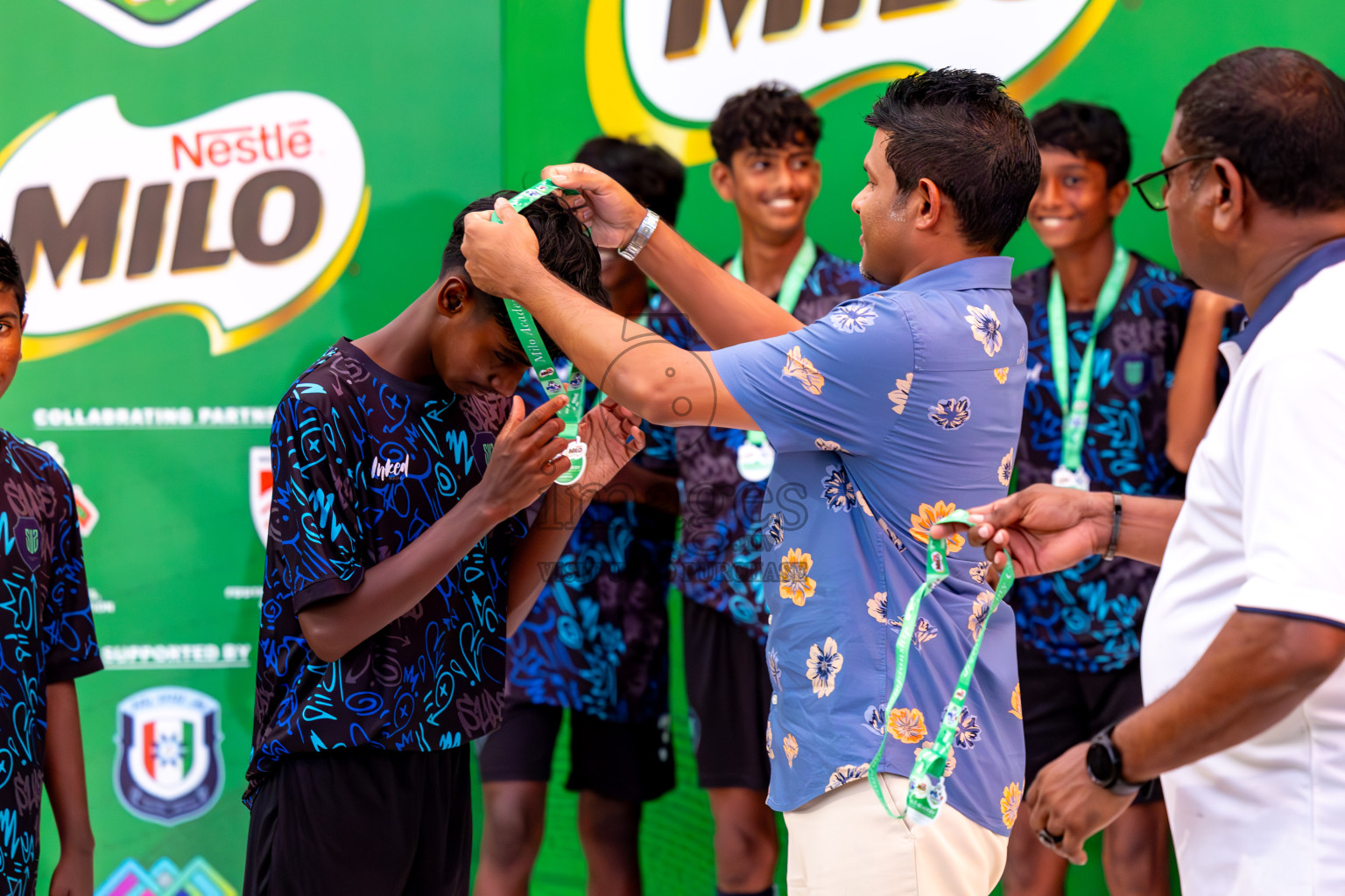 Day 4 of MILO Academy Championship 2024 (U-14) was held in Henveyru Stadium, Male', Maldives on Sunday, 3rd November 2024. Photos: Ismail Thoriq / Images.mv