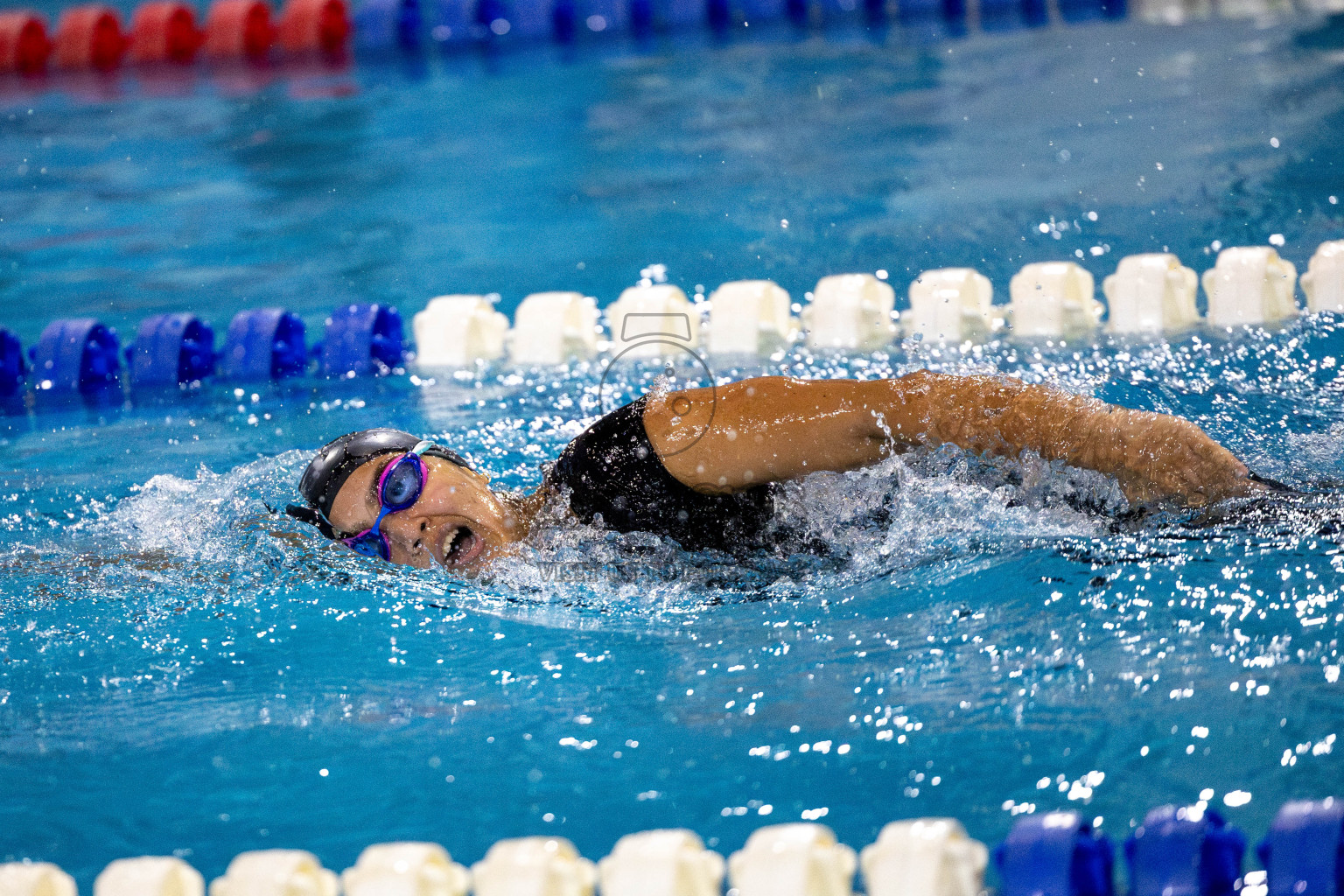 Day 6 of National Swimming Competition 2024 held in Hulhumale', Maldives on Wednesday, 18th December 2024. Photos: Mohamed Mahfooz Moosa / images.mv