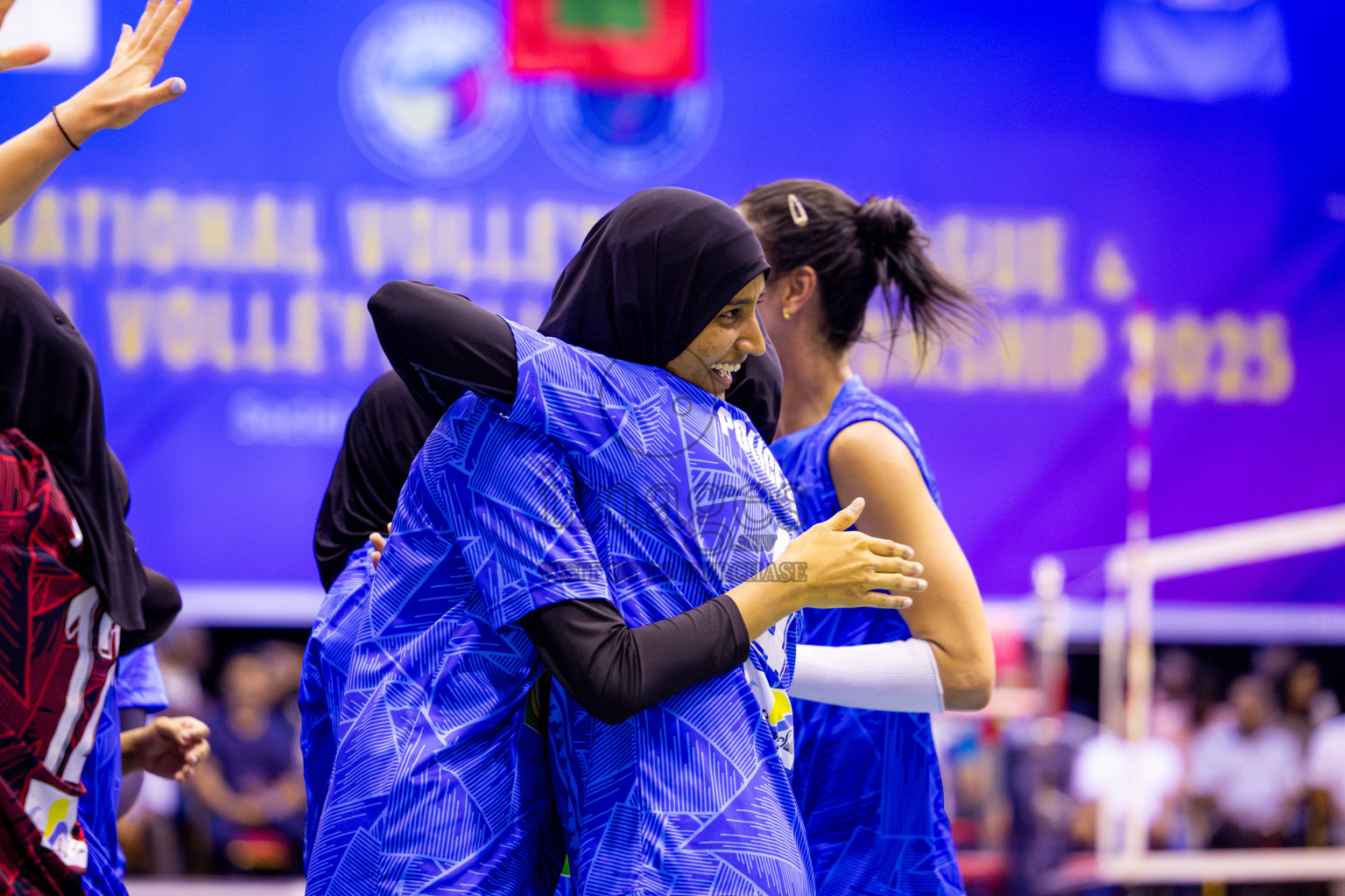 Police Club vs Club Wamco in the Final of Women's Division of National Volleyball League 2025 held in Male', Maldives on Sunday, 27th April 2025 at Social Center Indoor Hall Photos By: Nausham Waheed / images.mv