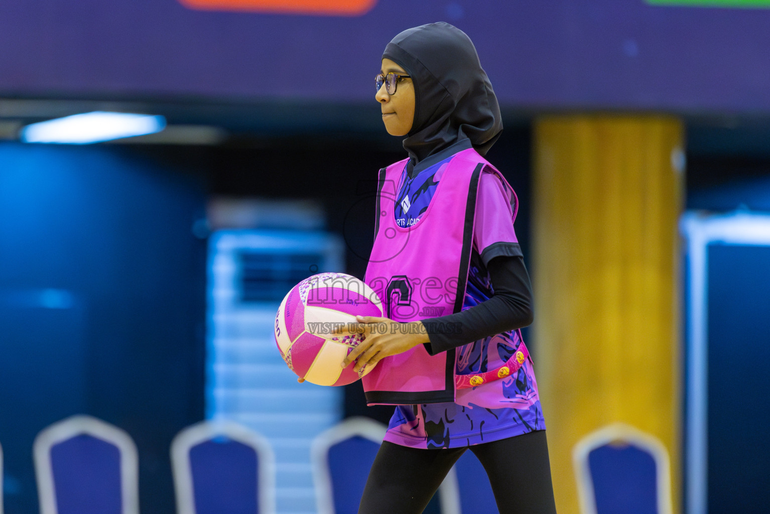 Netkids vs N sports Academy in Day 3 of 3rd Netball Junior Championship, held at Social Center on Wednesday 22nd January 2025 . Photos: Shuu Abdul Sattar / images.mv