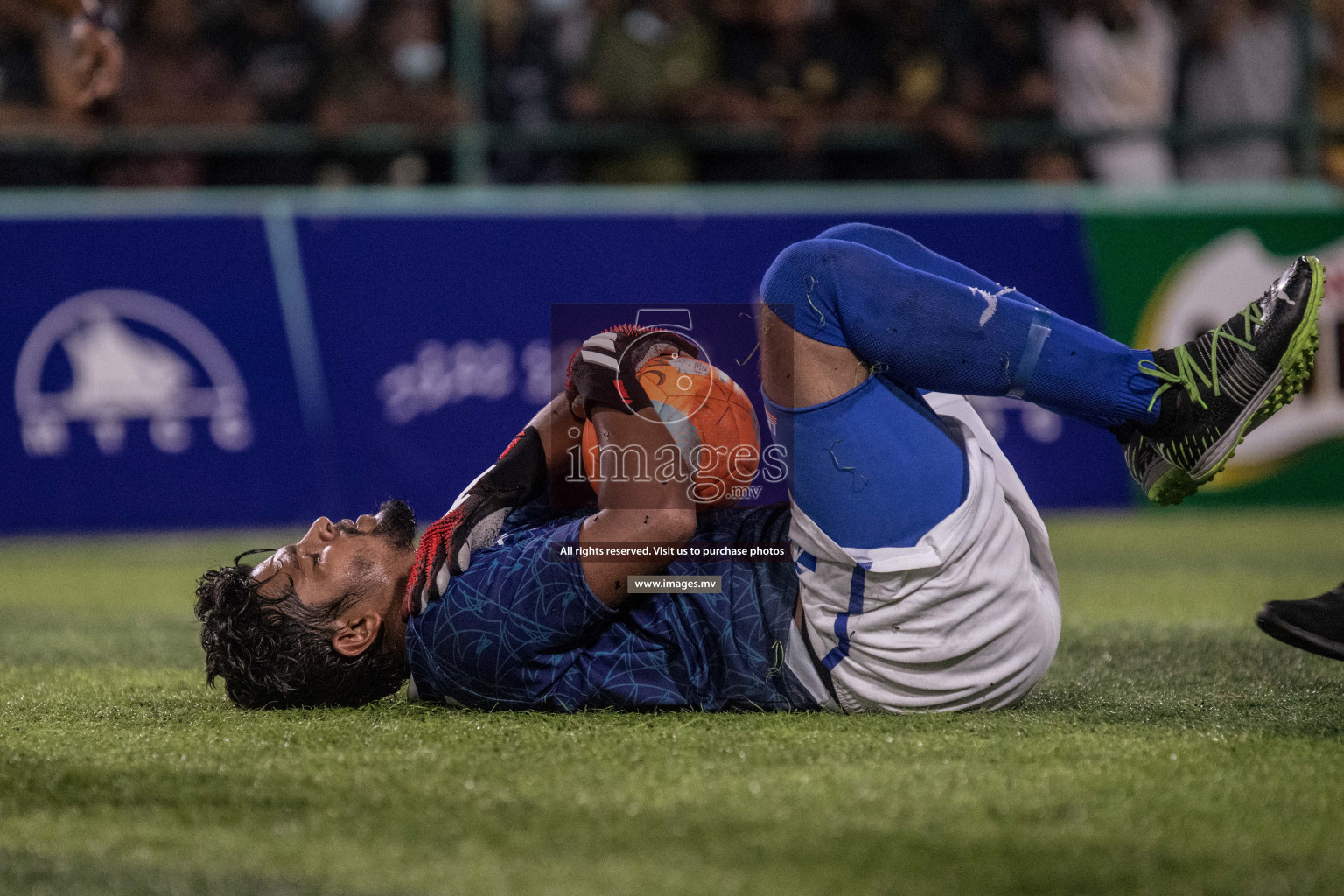 Prison Club vs MACL in the Quarter Finals of Club Maldives 2021 held at Hulhumale;, on 12th December 2021 Photos: Nausham / images.mv