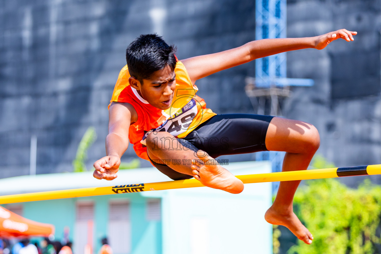 Day 3 of MWSC Interschool Athletics Championships 2024 held in Hulhumale Running Track, Hulhumale, Maldives on Monday, 11th November 2024. Photos by:  Nausham Waheed / Images.mv