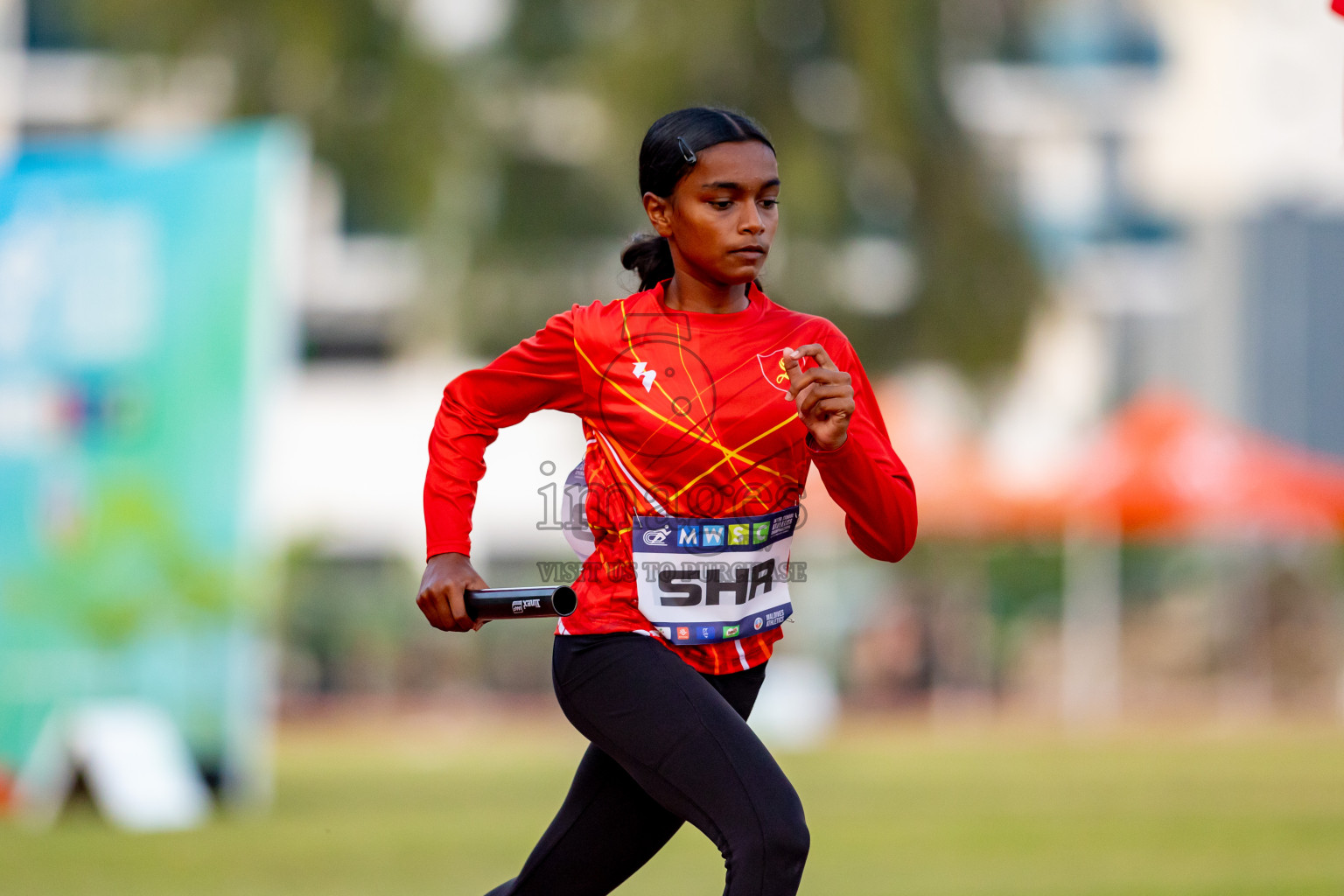 Day 4 of MWSC Interschool Athletics Championships 2024 held in Hulhumale Running Track, Hulhumale, Maldives on Tuesday, 12th November 2024. Photos by: Nausham Waheed / Images.mv