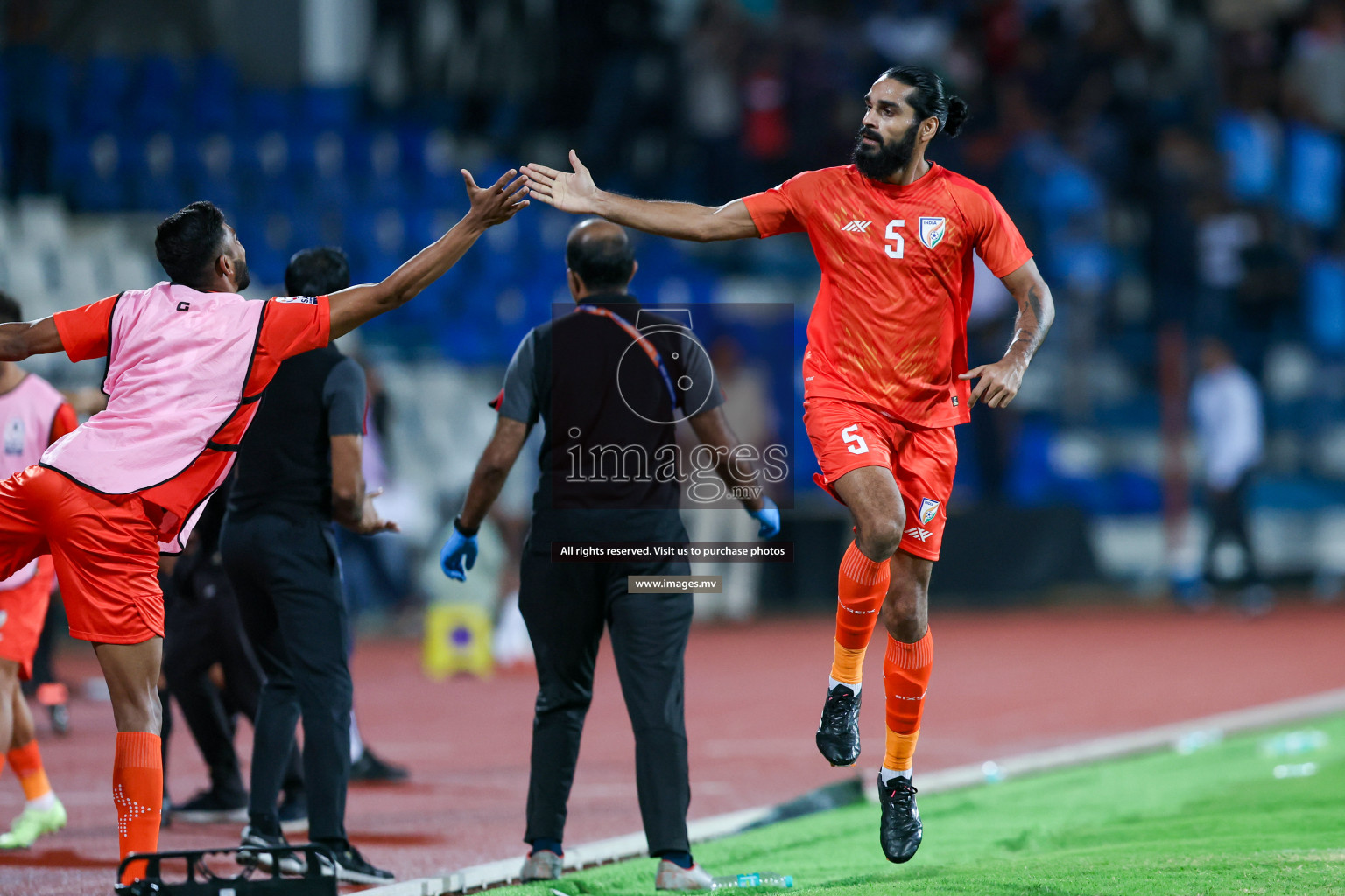 Kuwait vs India in the Final of SAFF Championship 2023 held in Sree Kanteerava Stadium, Bengaluru, India, on Tuesday, 4th July 2023. Photos: Nausham Waheed / images.mv