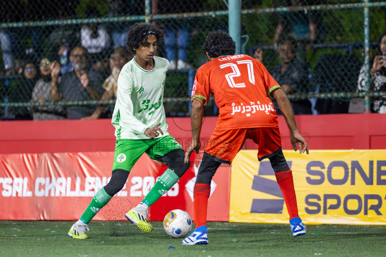 AA Feridhoo vs AA Maalhos in Day 11 of Golden Futsal Challenge 2025 was held on Wednesday, 15th January 2025, in Hulhumale', Maldives Photos: Mohamed Mahfooz Moosa / images.mv