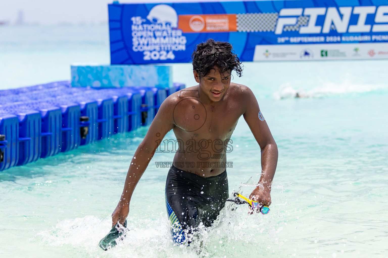 15th National Open Water Swimming Competition 2024 held in Kudagiri Picnic Island, Maldives on Saturday, 28th September 2024. Photos: Nausham Waheed / images.mv