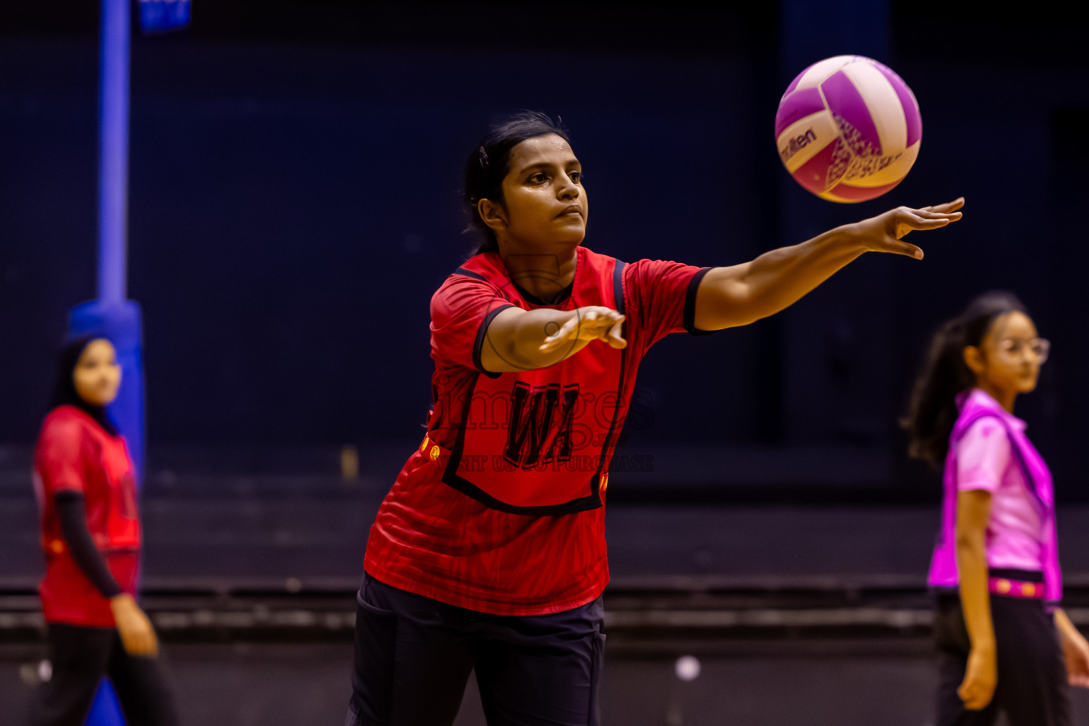 C Matrix vs Xenith SC in Day 7 of 24th Milo Netball Association Championship was held in Social Center at Male', Maldives on Sunday, 7th September 2025. Photos: Nausham Waheed / images.mv