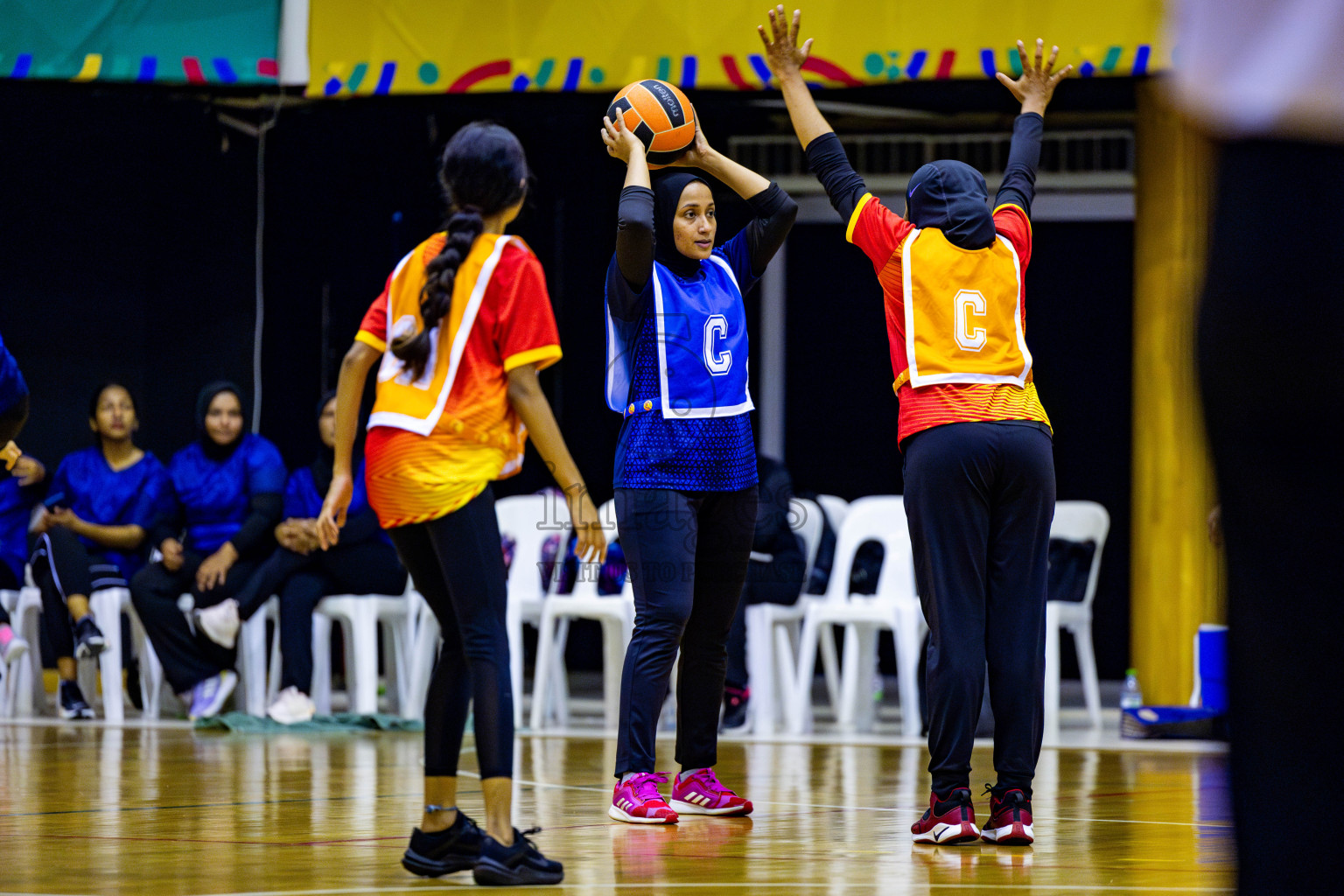 Day 5 of 21st National Netball Tournament was held in Social Canter at Male', Maldives on Sunday, 13th May 2024. Photos: Nausham Waheed / images.mv