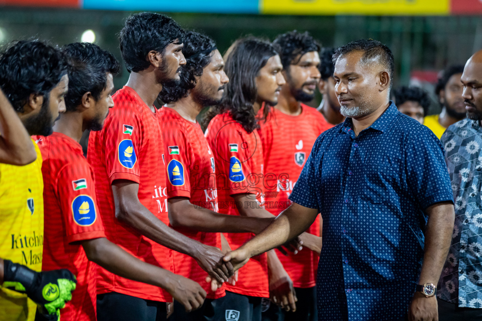 Sh. Feydhoo VS Sh. Kanditheemu on Day 30 of Golden Futsal Challenge 2024, held on Tuesday , 14th February 2024 in Hulhumale', Maldives 
Photos: Hassan Simah / images.mv