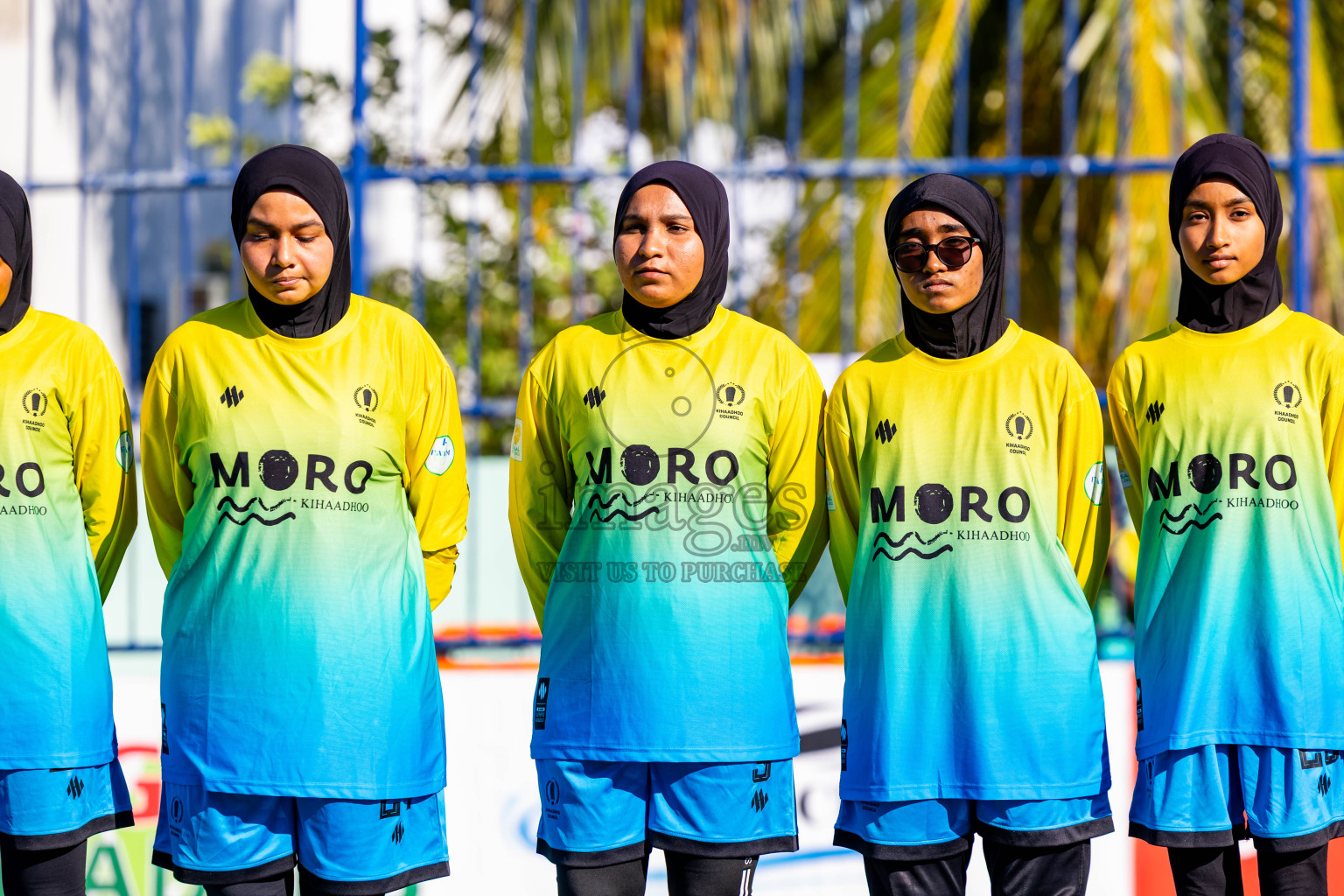 Kihaadhoo vs Hithaadhoo in Day 3 of Better in Baa Futsal Fiesta 2025 Woman's division held in B. Eydhafushi, Maldives on Friday, 7th November 2025. Photos: Nausham Waheed / images.mv