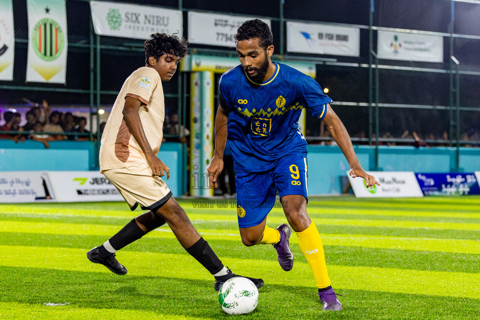 Dee Cee Jay SC vs Fools SC in Semi Finals of Laamehi Dhiggaru Ekuveri Futsal Challenge 2025 was held on Sunday, 27th July 2025, at Dhiggaru Futsal Ground, Dhiggaru, Maldives Photos: Nausham Waheed  / images.mv