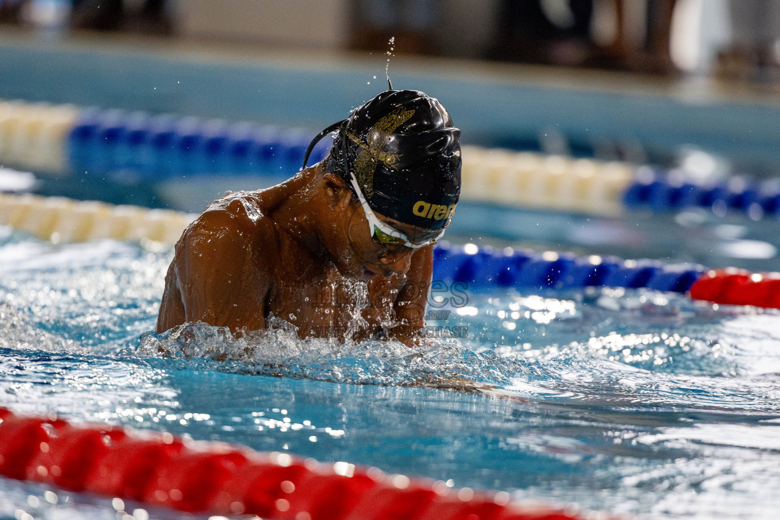 Day 4 of National Swimming Competition 2024 held in Hulhumale', Maldives on Monday, 16th December 2024. 
Photos: Hassan Simah / images.mv