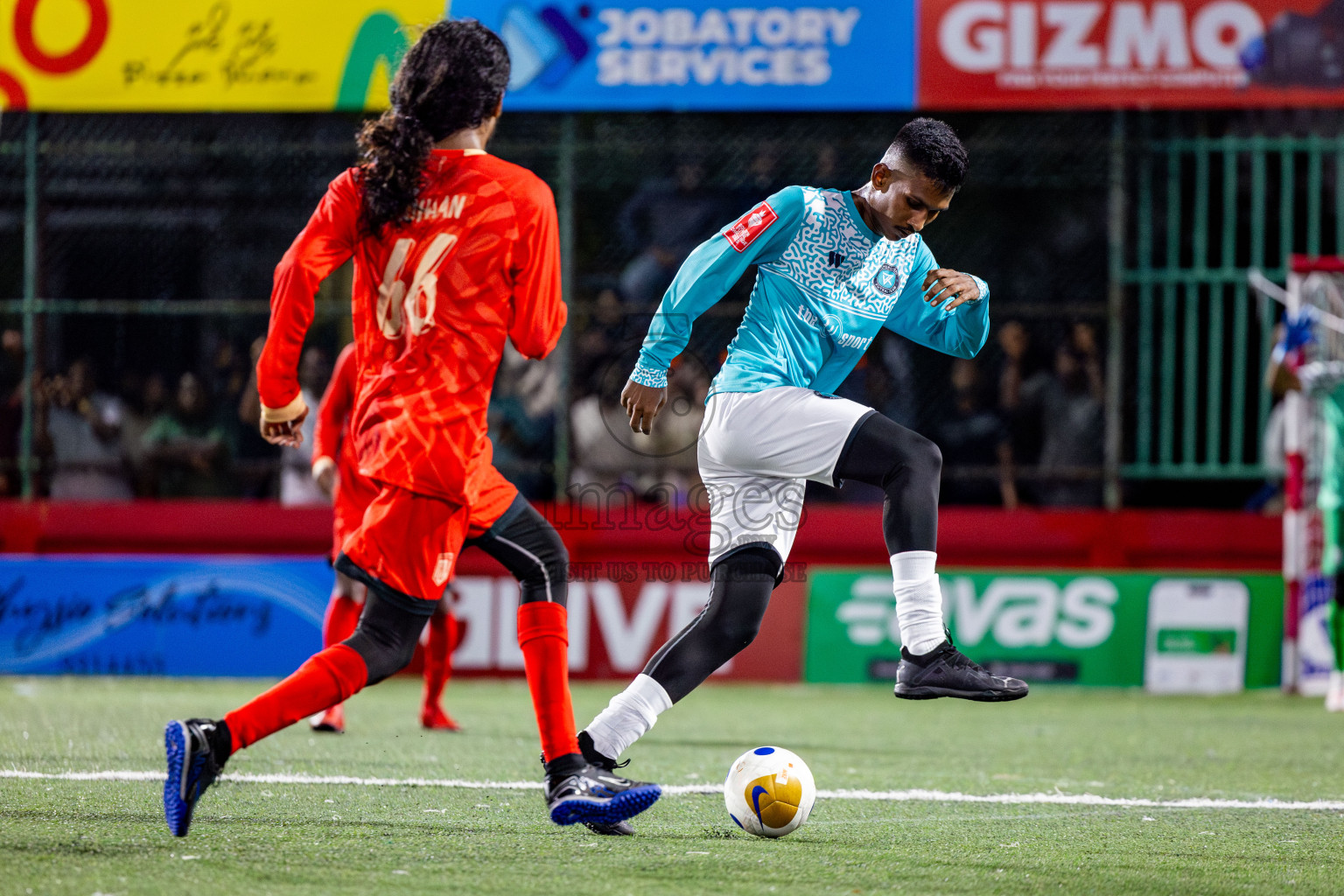 M Kolhufushi VS M Muli in Day 7 of Golden Futsal Challenge 2025 was held on Saturday, 11th January 2025, in Hulhumale', Maldives Photos: Nausham Waheed / images.mv