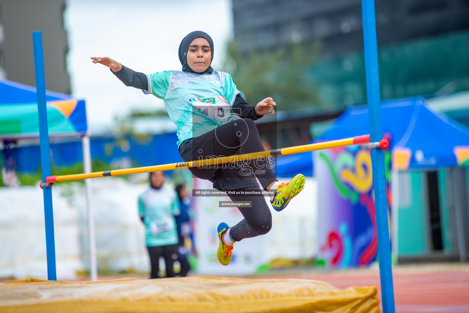 Day two of Inter School Athletics Championship 2023 was held at Hulhumale' Running Track at Hulhumale', Maldives on Sunday, 15th May 2023. Photos: Nausham Waheed / images.mv