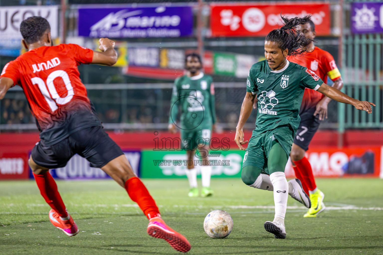 L Gan vs Th Thimarafushi in Zone Round on Day 30 of Golden Futsal Challenge 2025 was held on Monday , 3rd February 2025, in Hulhumale', Maldives.
Photos: Ismail Thoriq / images.mv