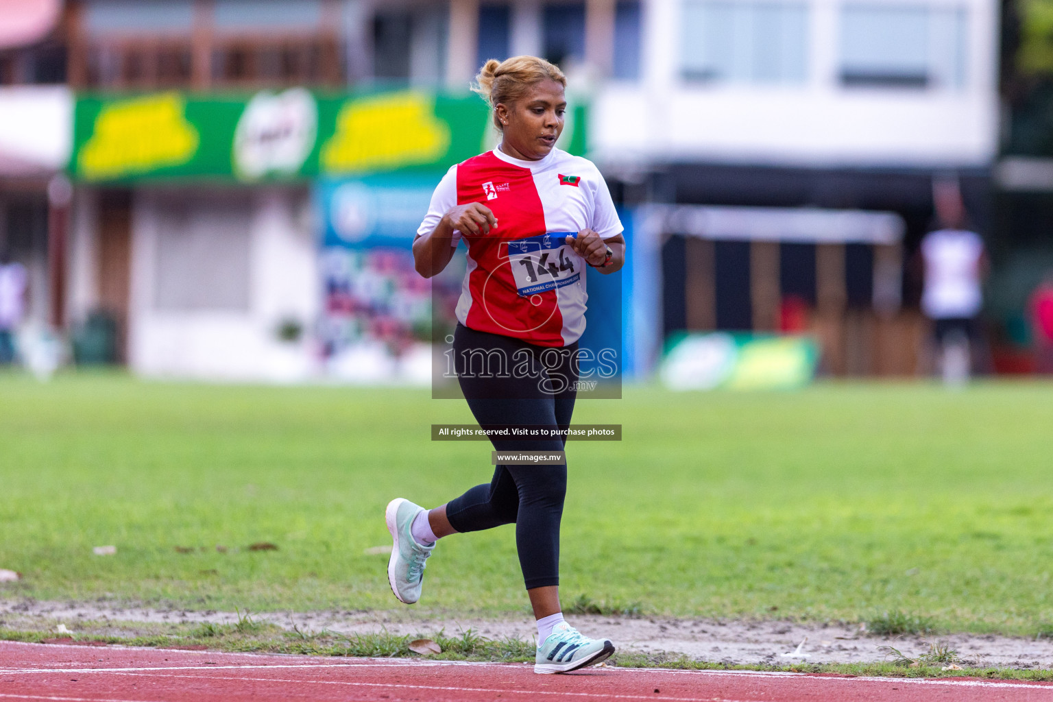 Day 2 of National Athletics Championship 2023 was held in Ekuveni Track at Male', Maldives on Friday, 24th November 2023. Photos: Nausham Waheed / images.mv