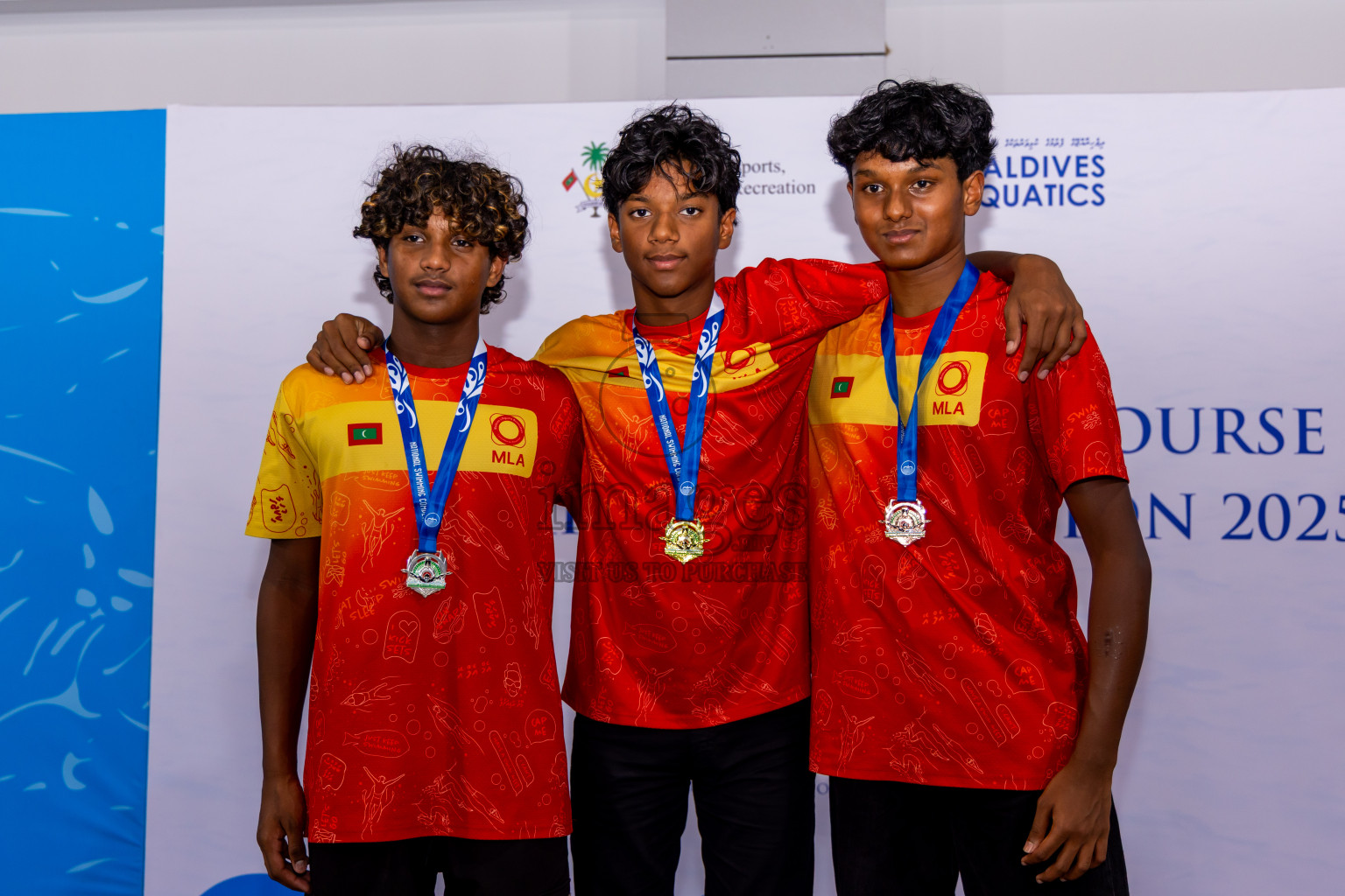 Closing Ceremony of 1st National Short Course Swimming Competition held in Hulhumale', Maldives on Thursday, 19th June 2025. Photos: Nausham Waheed / images.mv