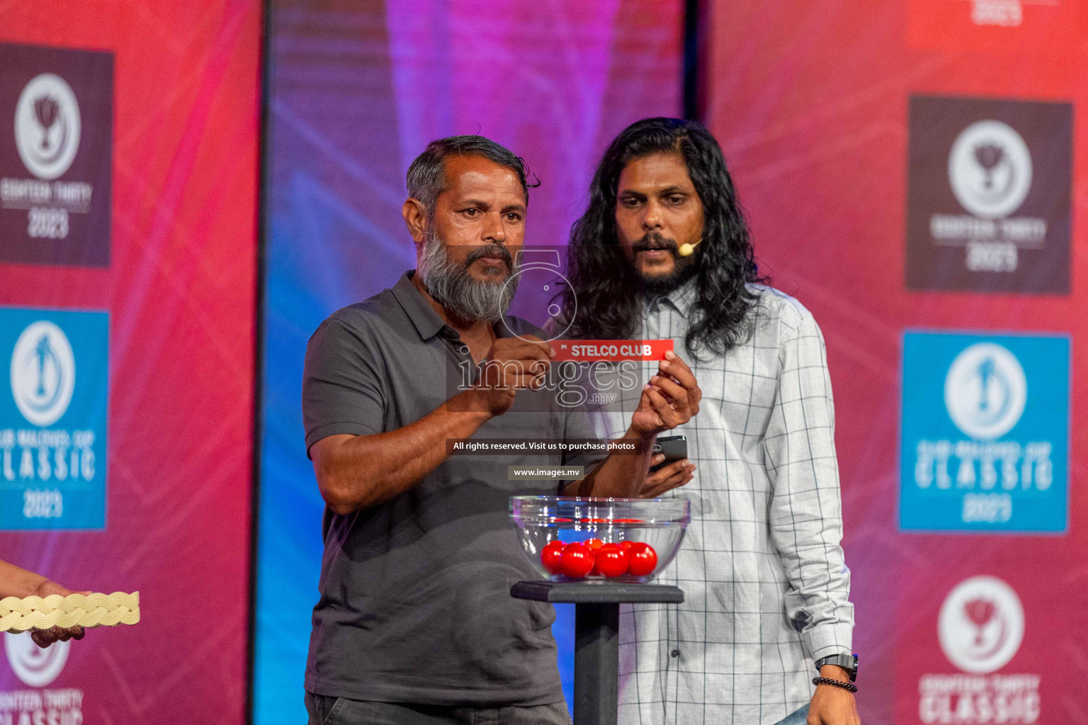 Draw ceremony of Club Maldives 2023 was held on Thursday, 6th July 2023 at PSM Studio in Male', Maldives.  Photos: Ismail Thoriq / images.mv