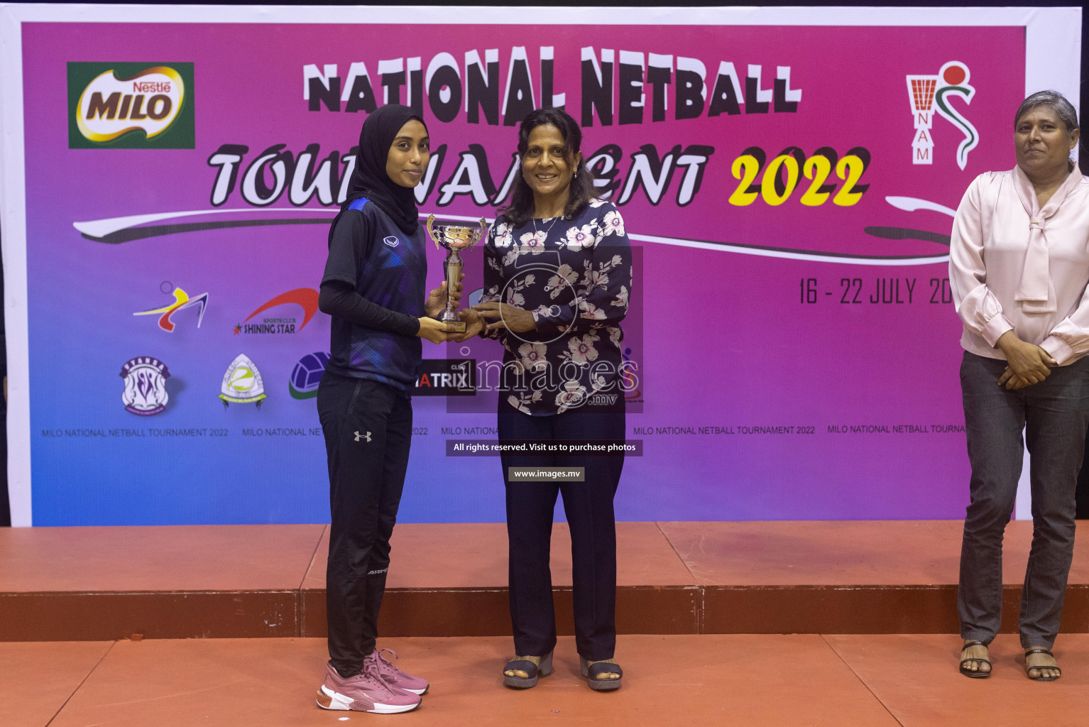 Club Green Streets vs Kulhudhufushi Y&RC in the 1st Division Final of Milo National Netball Tournament 2022 on 22nd July 2022 held in Social Center, Male', Maldives. Photographer: Shuu / images.mv