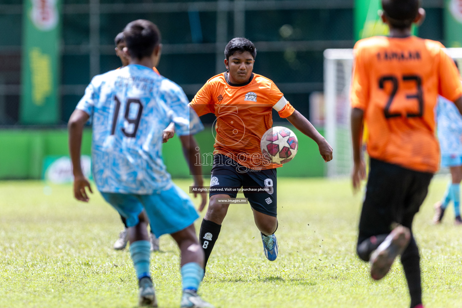 Day 2 of MILO Academy Championship 2023 (u14) was held in Henveyru Stadium Male', Maldives on 4th November 2023. Photos: Nausham Waheed / images.mv