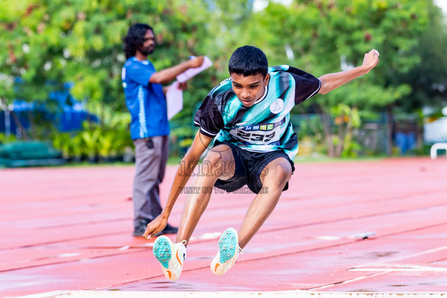 Day 3 of MWSC Interschool Athletics Championships 2024 held in Hulhumale Running Track, Hulhumale, Maldives on Monday, 11th November 2024. Photos by:  Nausham Waheed / Images.mv