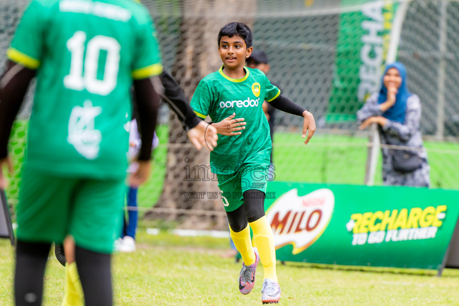 Day 1 of MILO Academy Championship 2025 (U-12) was held at Henveiru Stadium in Male', Maldives on Thursday, 1st May 2025. Photos: Nausham Waheed / images.mv