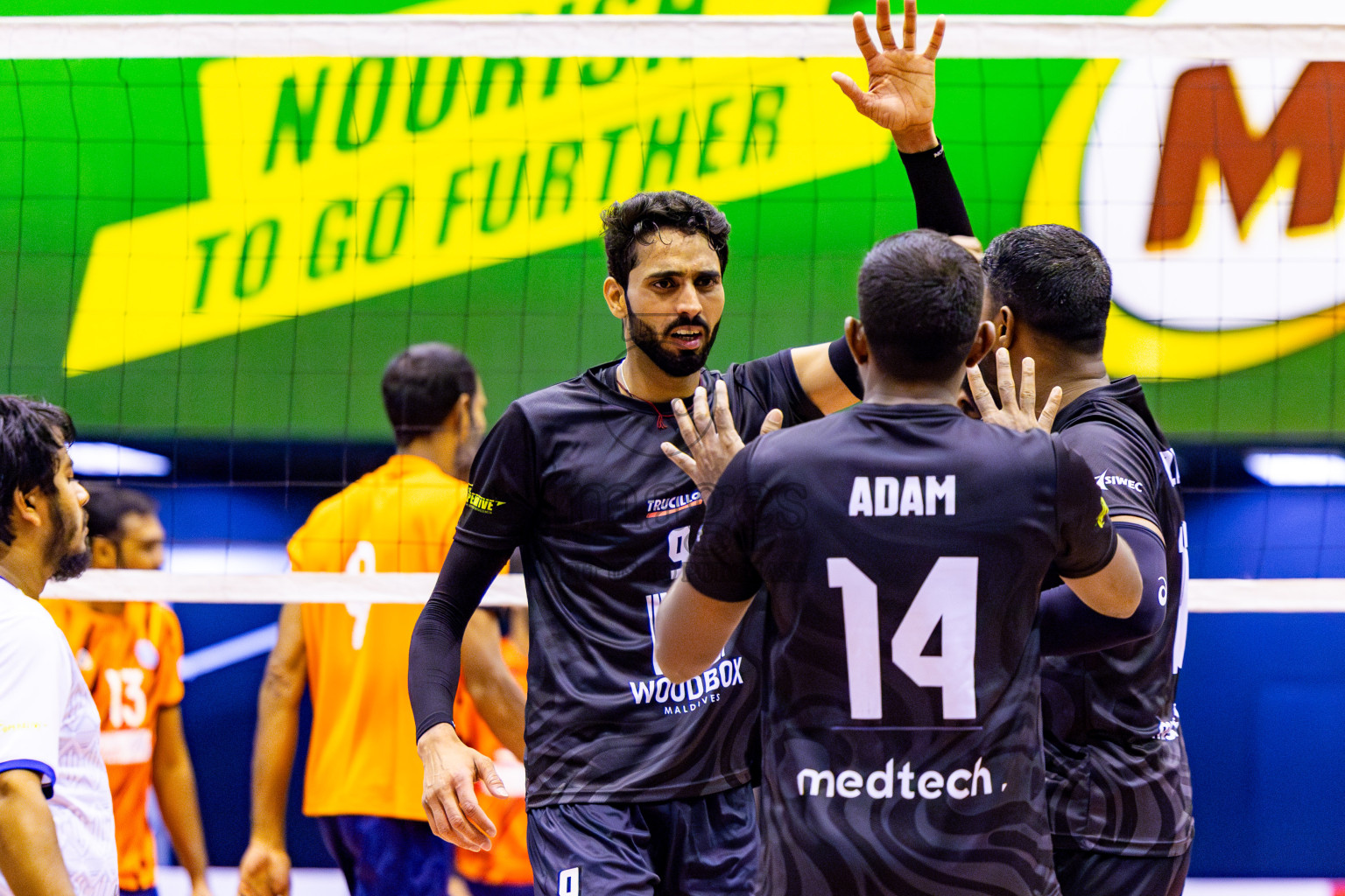 Sports Club City vs Dhivehi Sifainge Club in Semi Final of MILO VAM Cup 2024 Men's Division was held in Social Center Indoor Hall on Friday, 1st September 2024. Photos: Nausham Waheed / images.mv