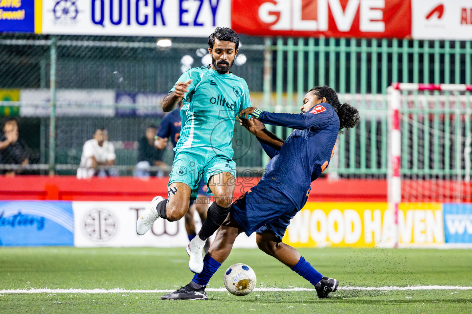 S Hithadhoo vs S Feydhoo in zone round on Day 32 of Golden Futsal Challenge 2025 was held on Wednesday , 5th February 2025, in Hulhumale', Maldives. Photos: Nausham Waheed / images.mv