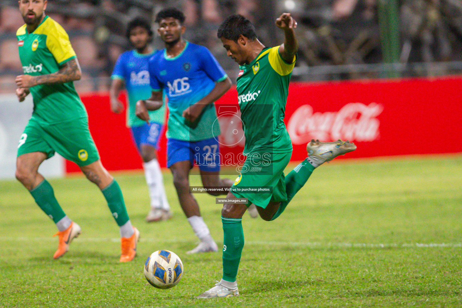 President's Cup 2023 Semi Final - Maziya Sports & Recreation vs Super United Sports, held in National Football Stadium, Male', Maldives  Photos: Mohamed Mahfooz Moosa/ Images.mv