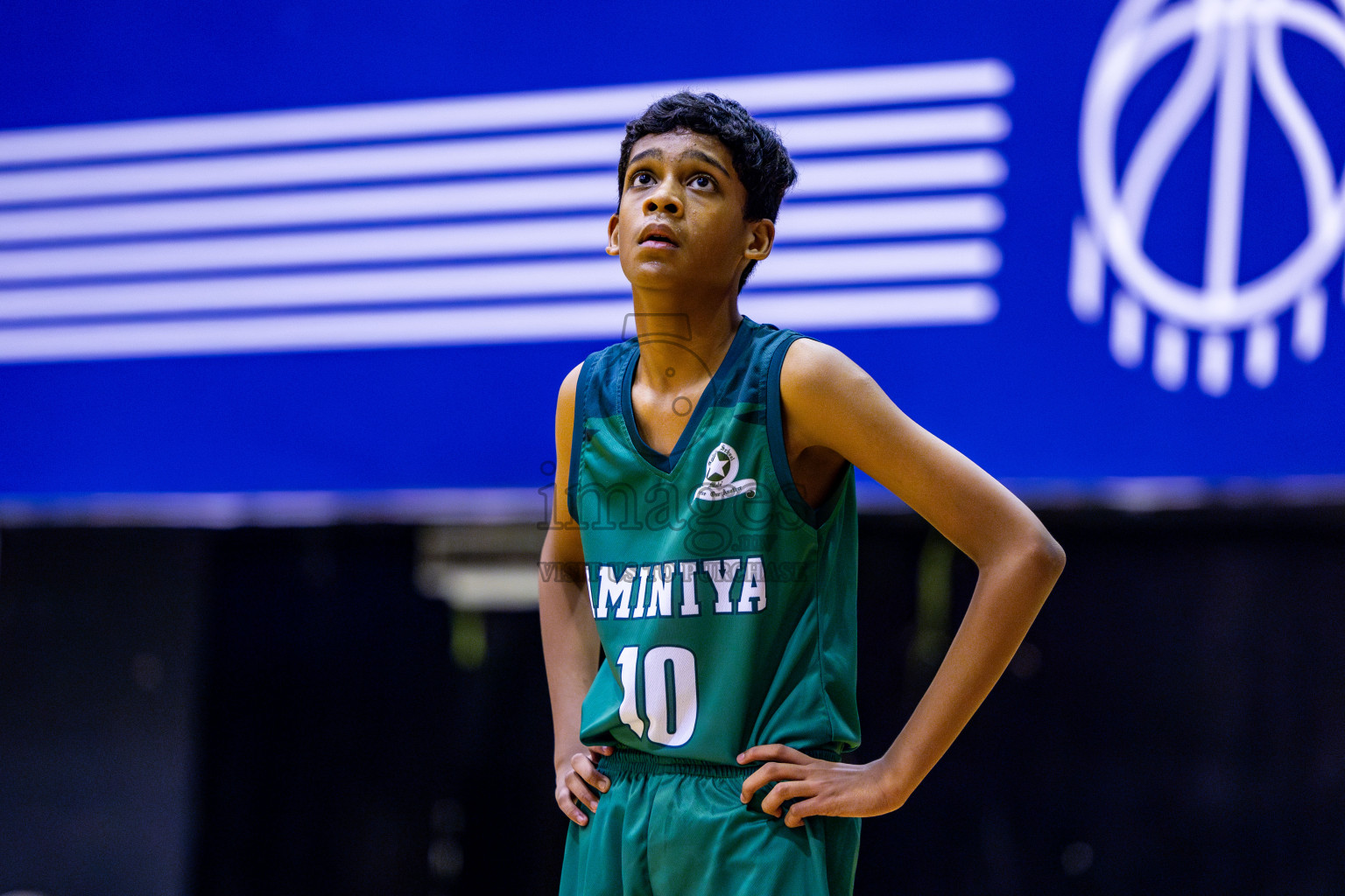 Aminiyya School vs Iskandhar School in day 26 of Junior Basketball Championship 2024 was held in Social Center, Male', Maldives on Tuesday, 10th December 2024. Photos: Nausham Waheed / images.mv