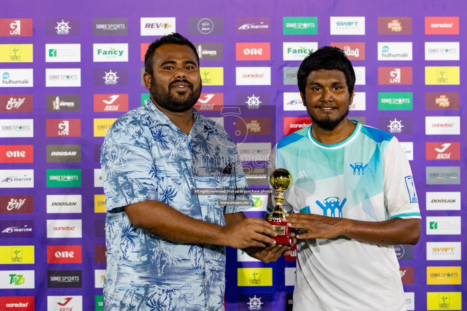 K. Himmafushi vs K. Maafushi in Day 6 of Golden Futsal Challenge 2023 on 10 February 2023 in Hulhumale, Male, Maldives