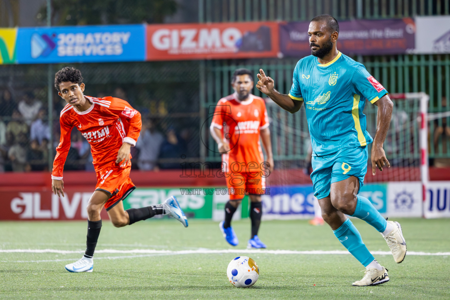 L Maavah VS L Gan in Day 8 of Golden Futsal Challenge 2025 was held on Sunday, 12th January 2025, in Hulhumale', Maldives
Photos: Ismail Thoriq / images.mv